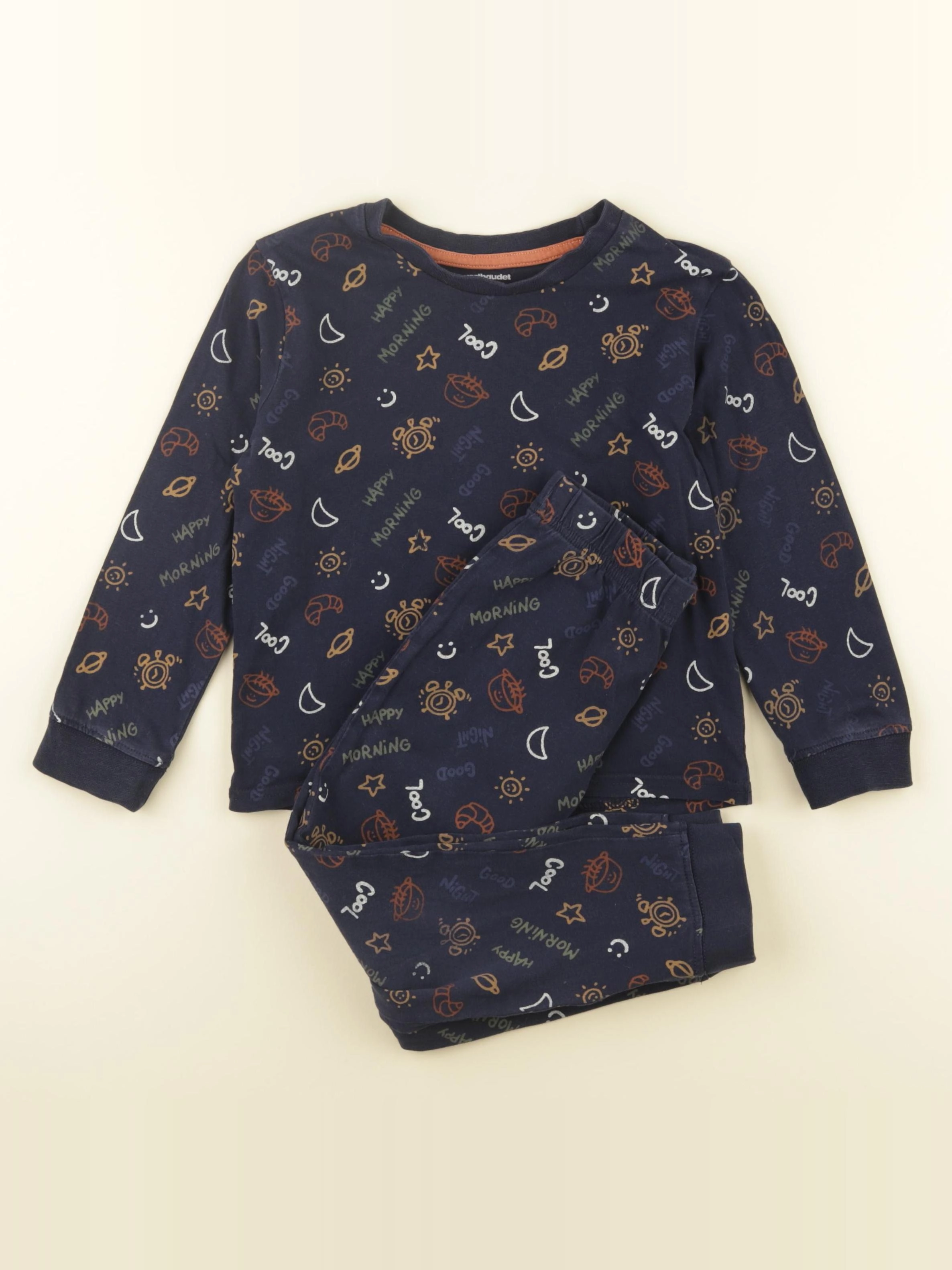 Vertbaudet - pyjama coton bleu - 5 ans