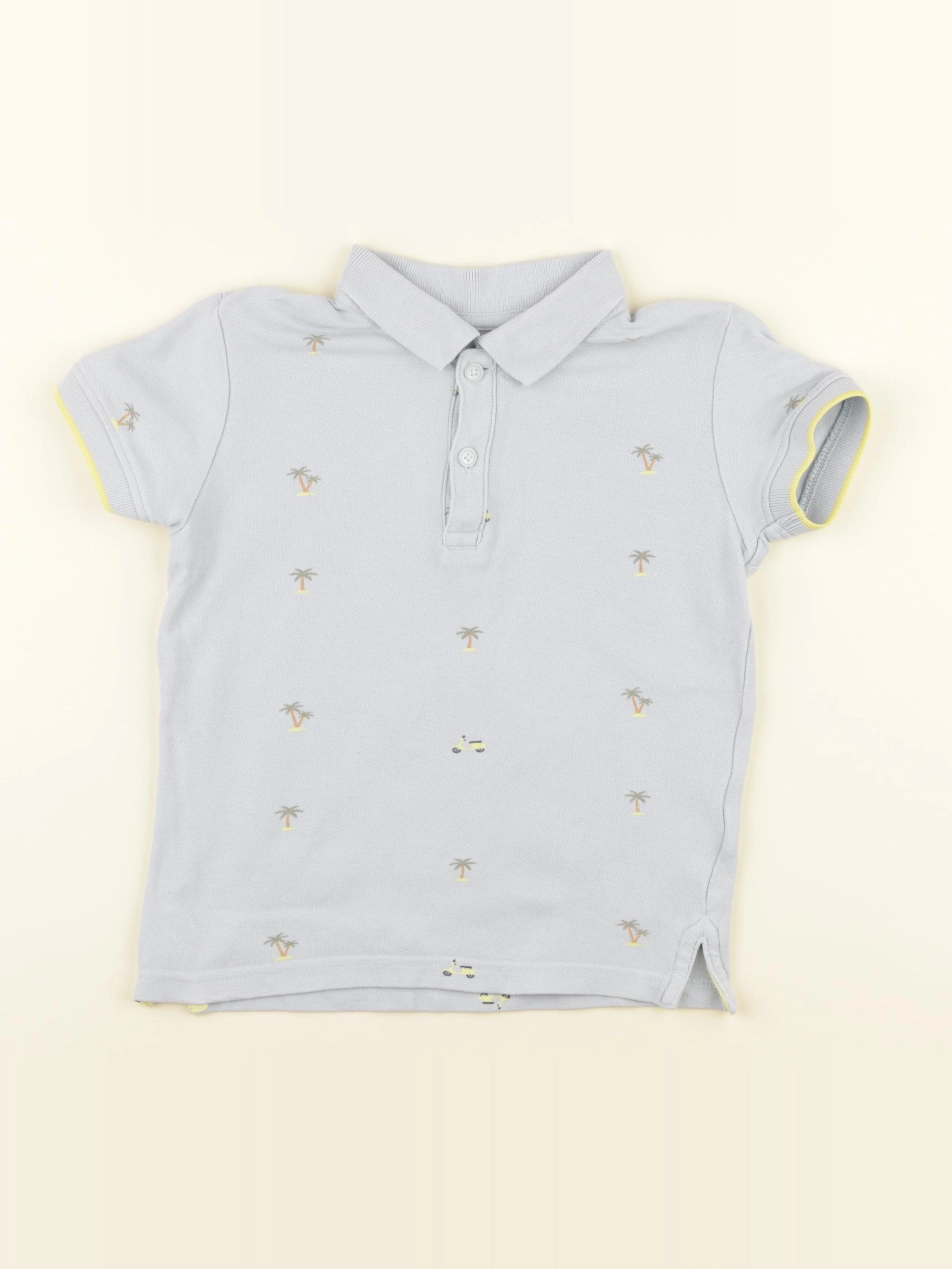 Vertbaudet - polo bleu - 5 ans