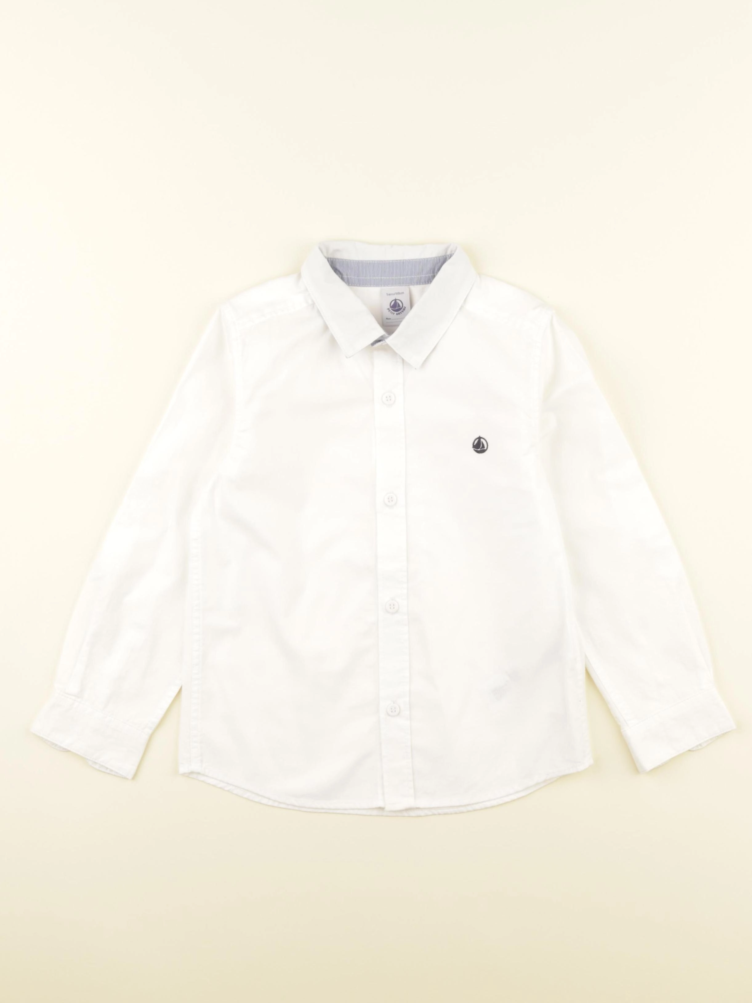 Petit Bateau - chemise blanc - 5 ans