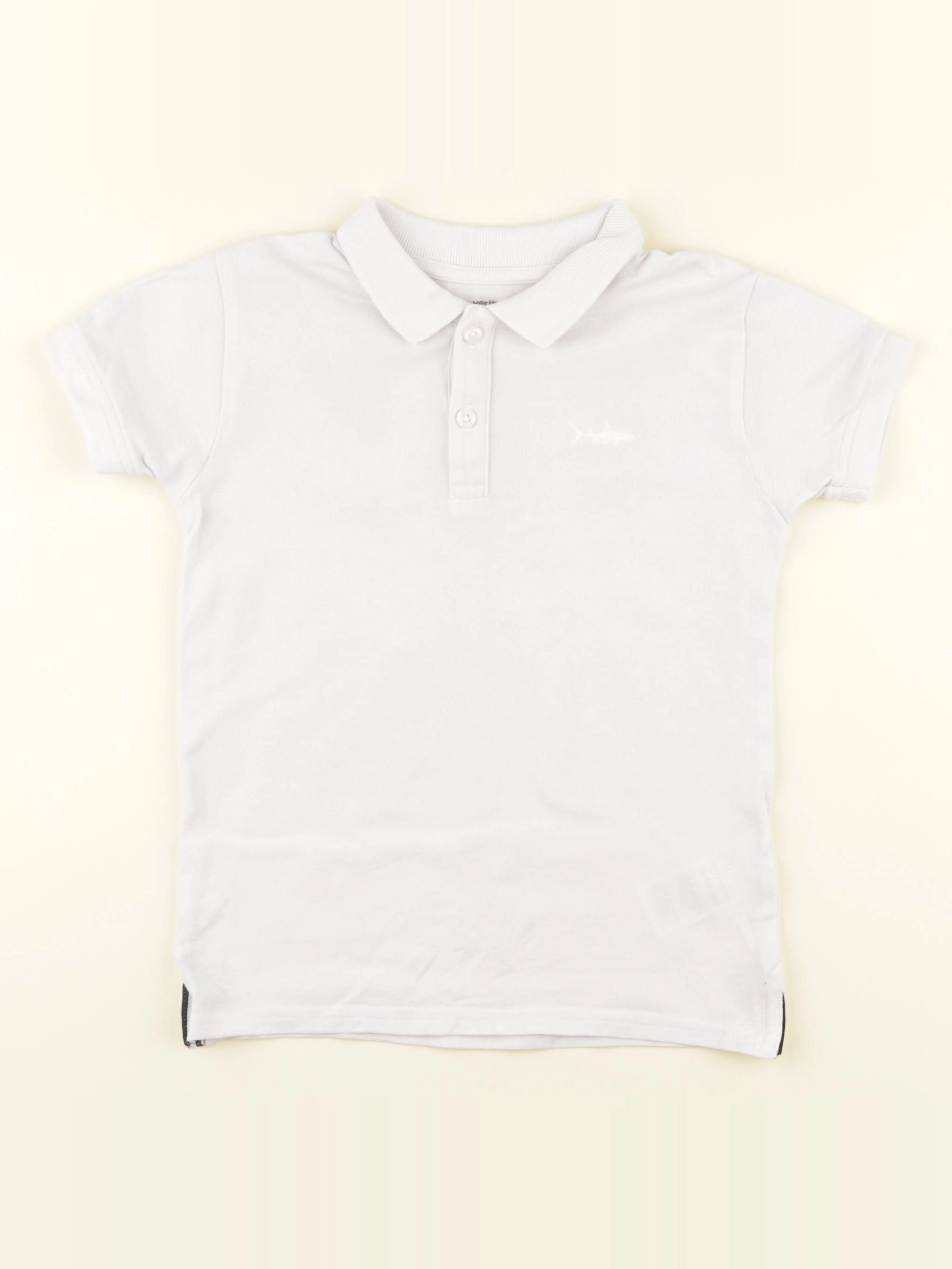 Vertbaudet - polo blanc - 5 ans