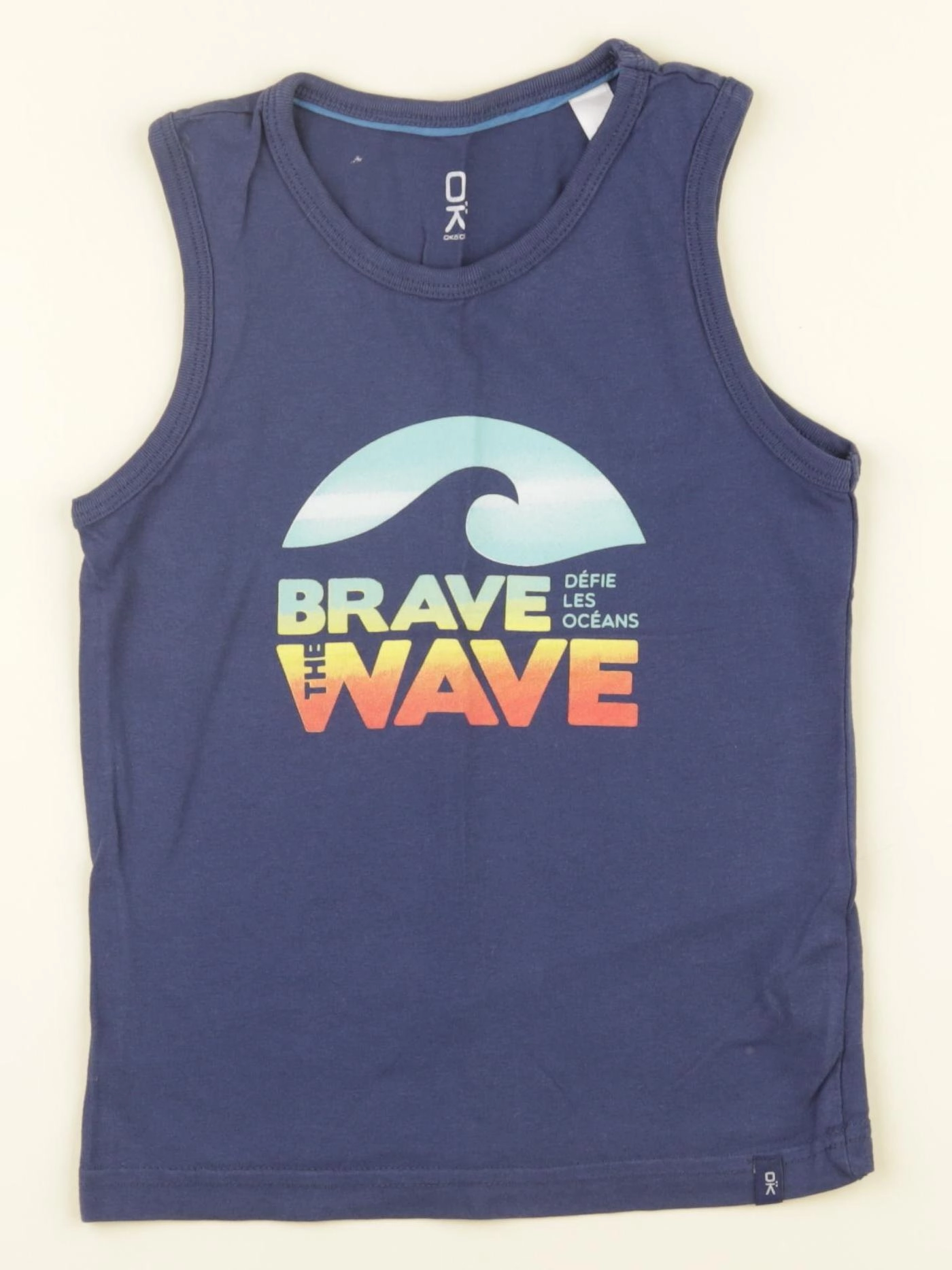 Okaidi - débardeur bleu - 6 ans