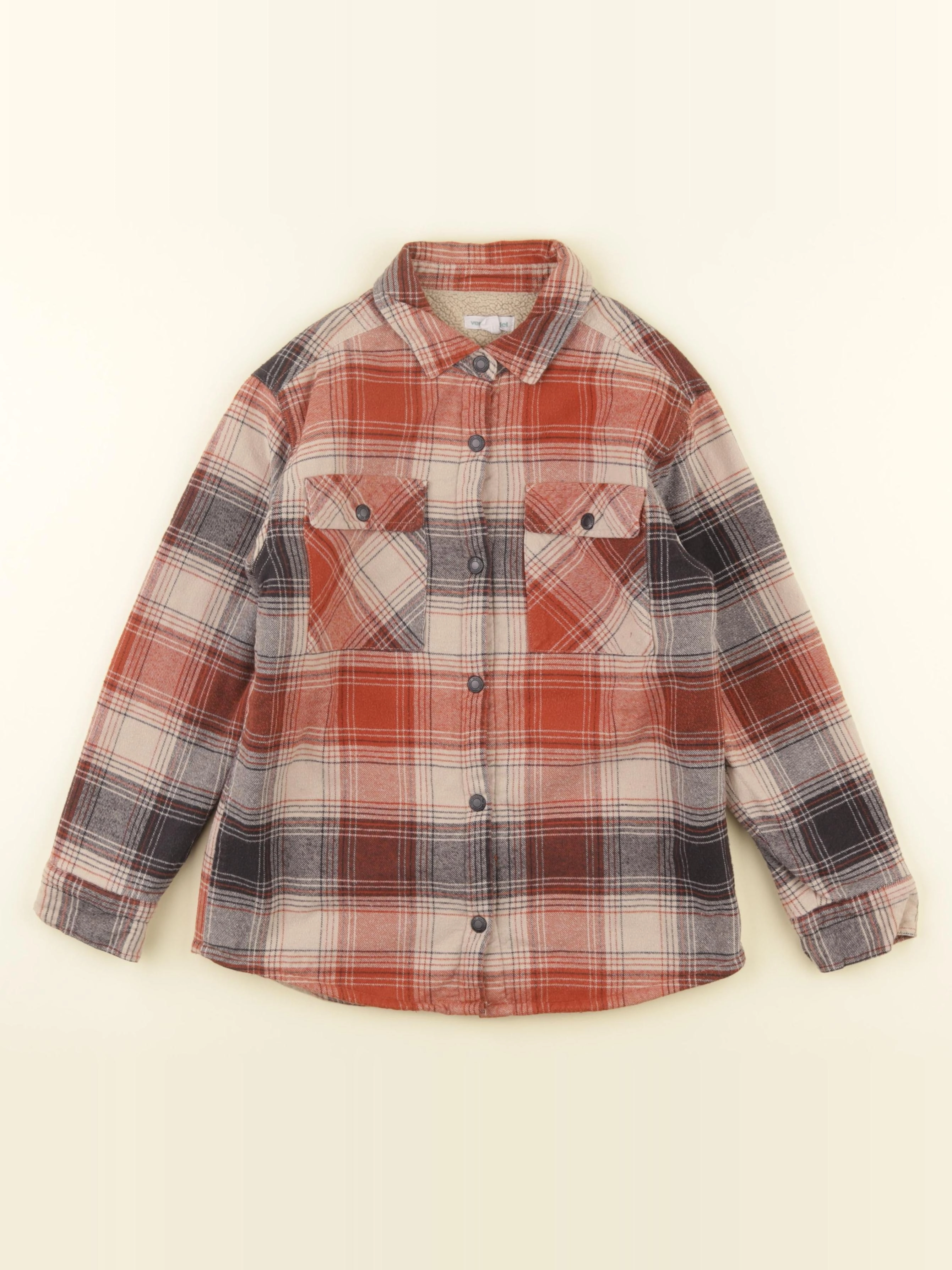 Vertbaudet - Sur chemise bleu, rouge - 8 ans