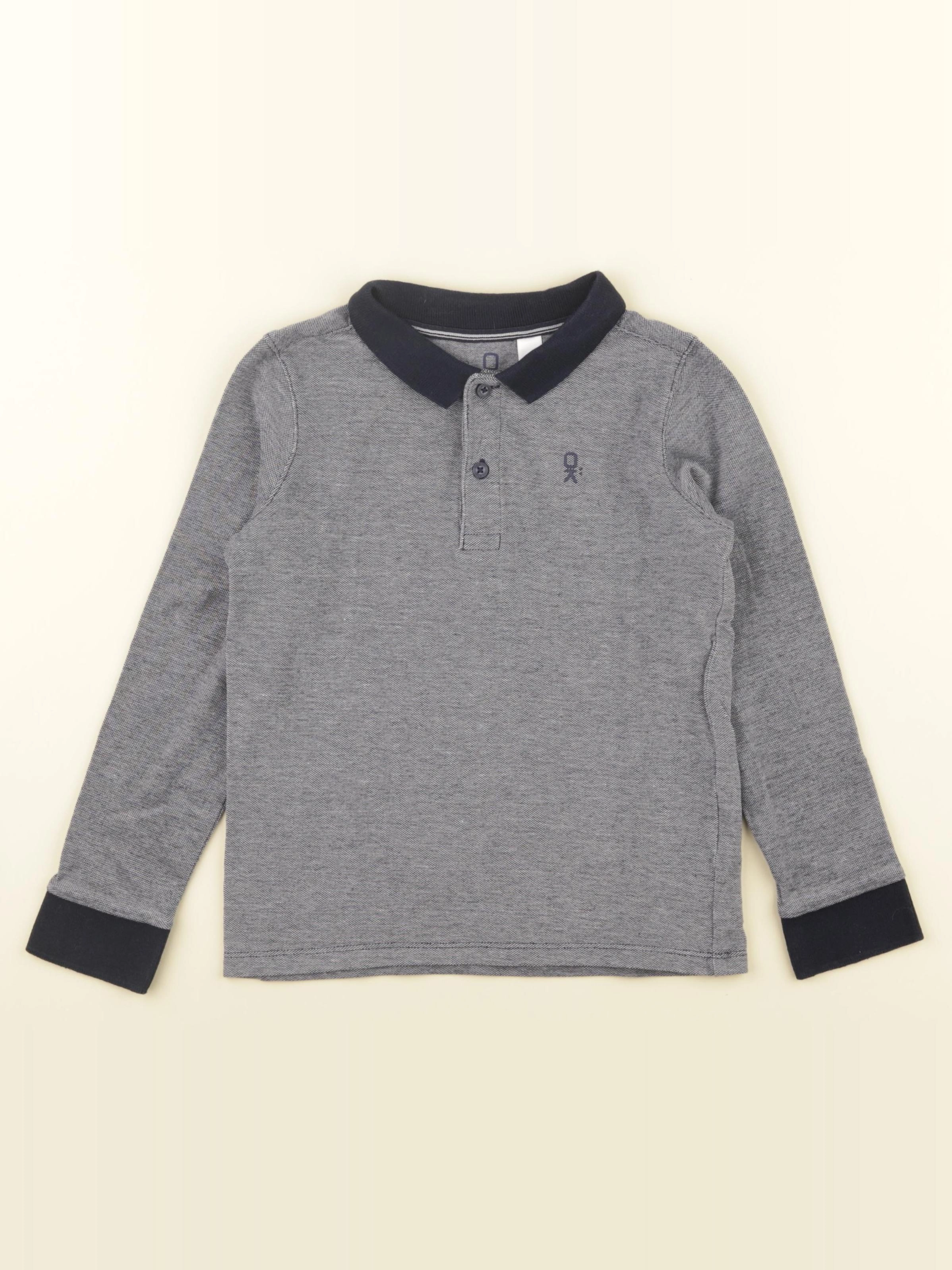 Okaidi - polo bleu - 6 ans