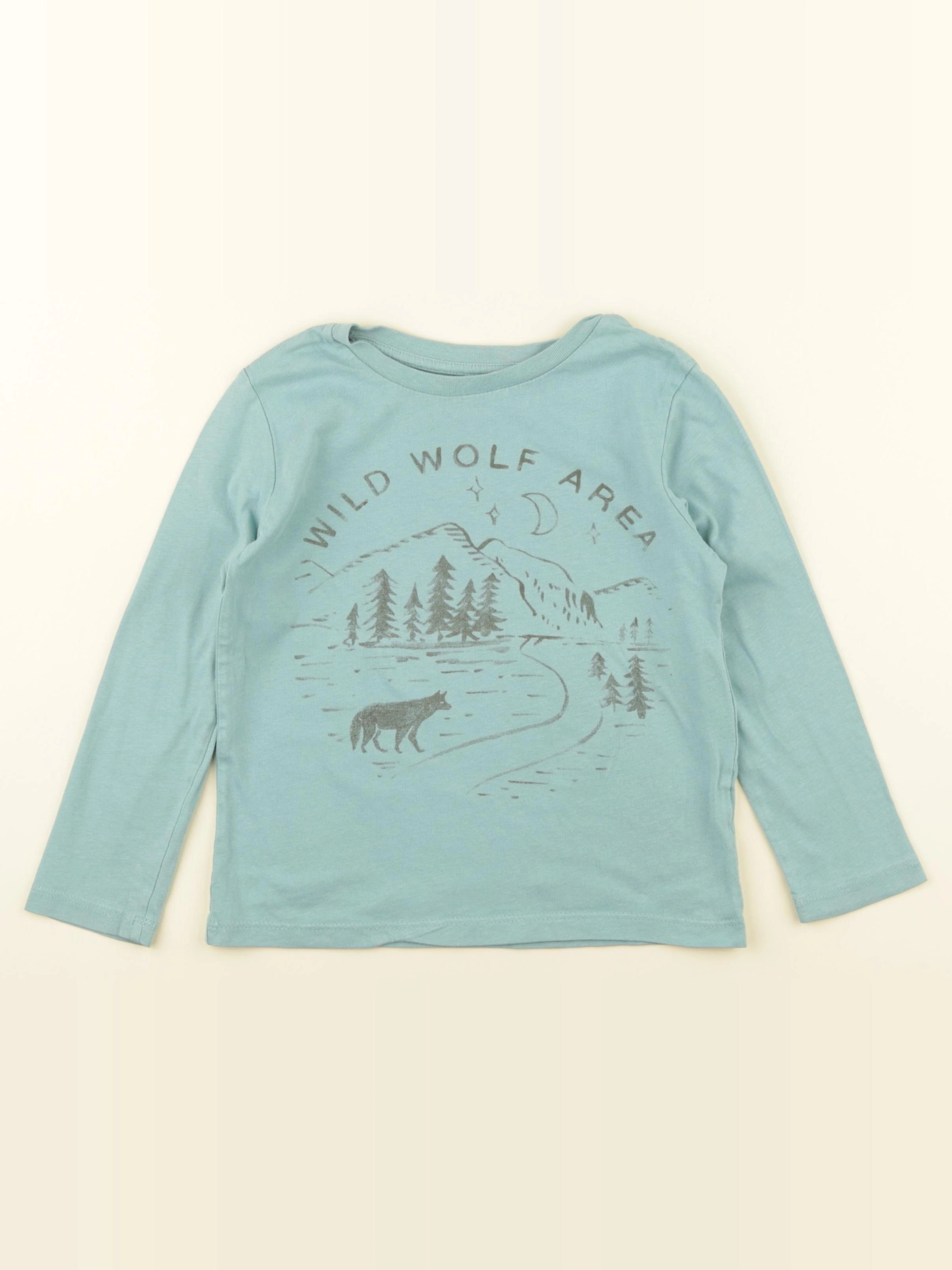 Monoprix - tee-shirt bleu - 6 ans