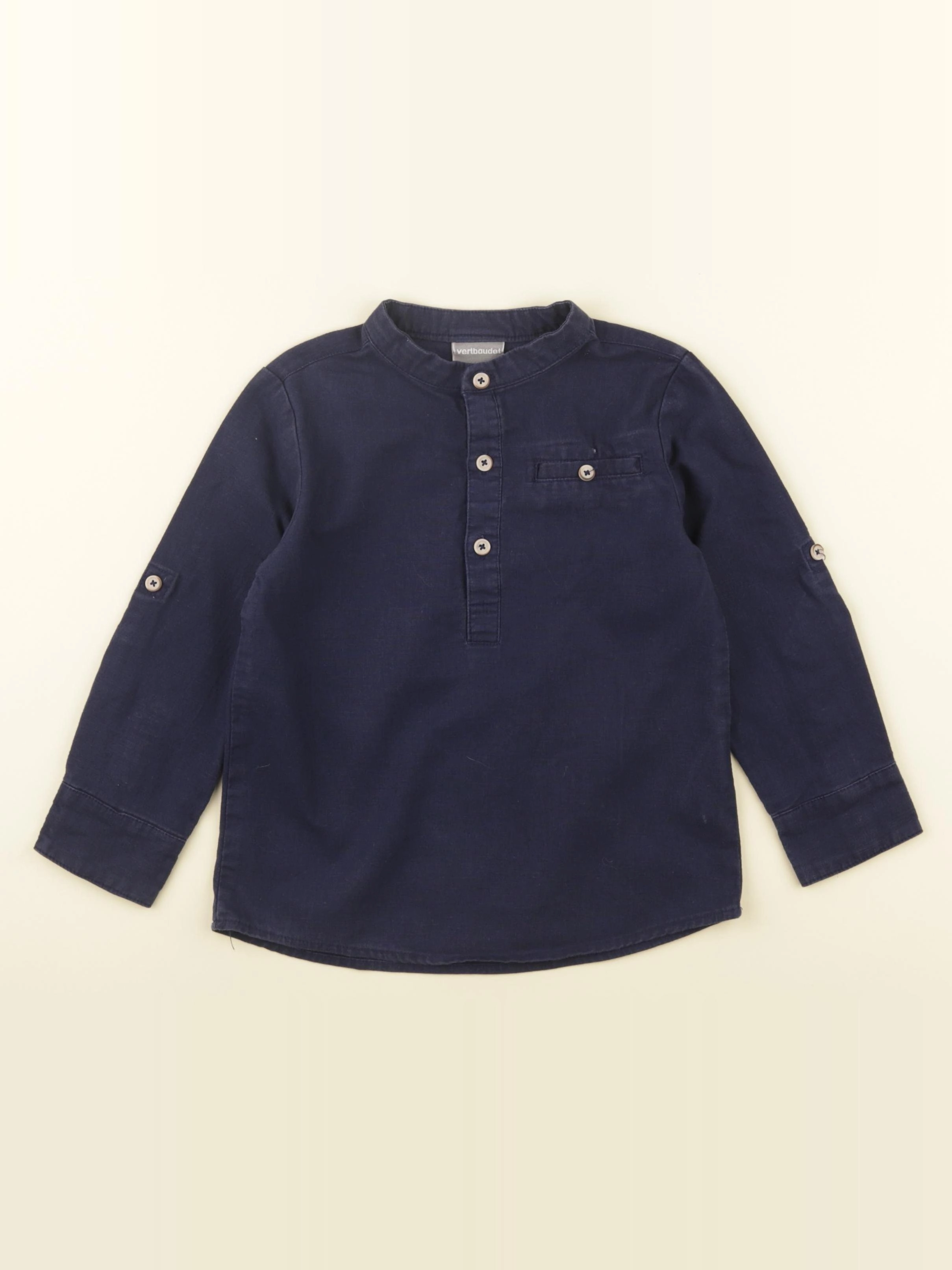 Vertbaudet - chemise bleu - 4 ans