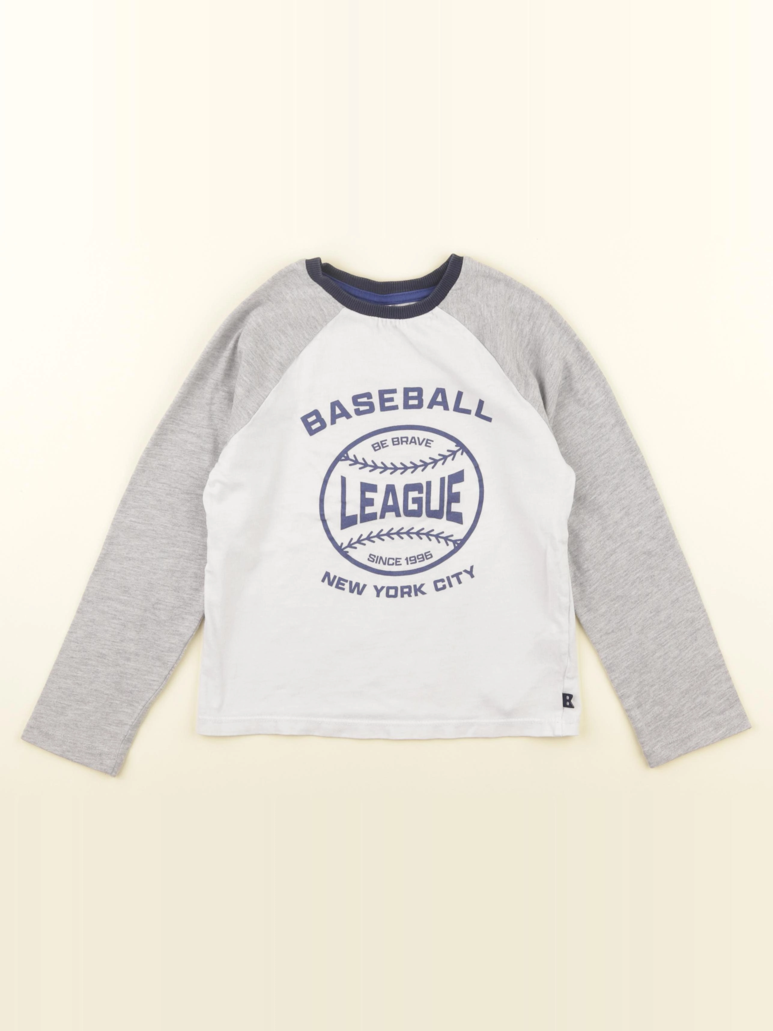 Okaidi - tee-shirt gris, blanc - 6 ans