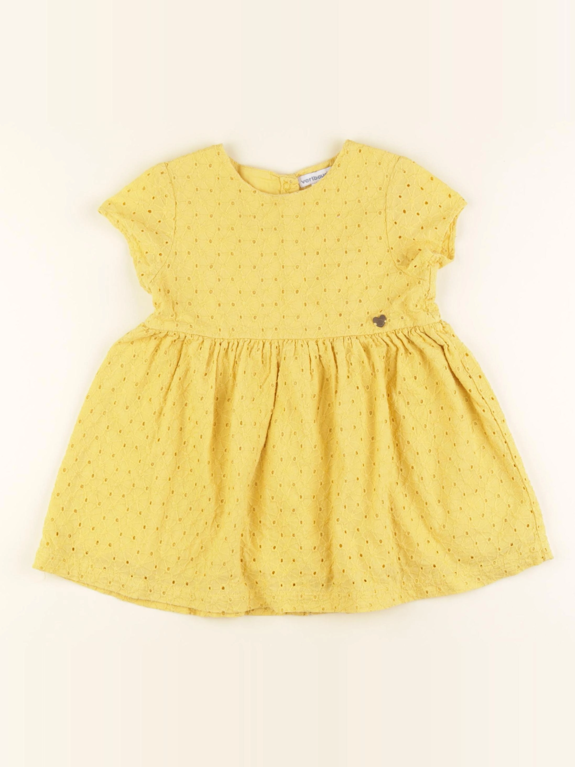 Vertbaudet - robe jaune - 24 mois