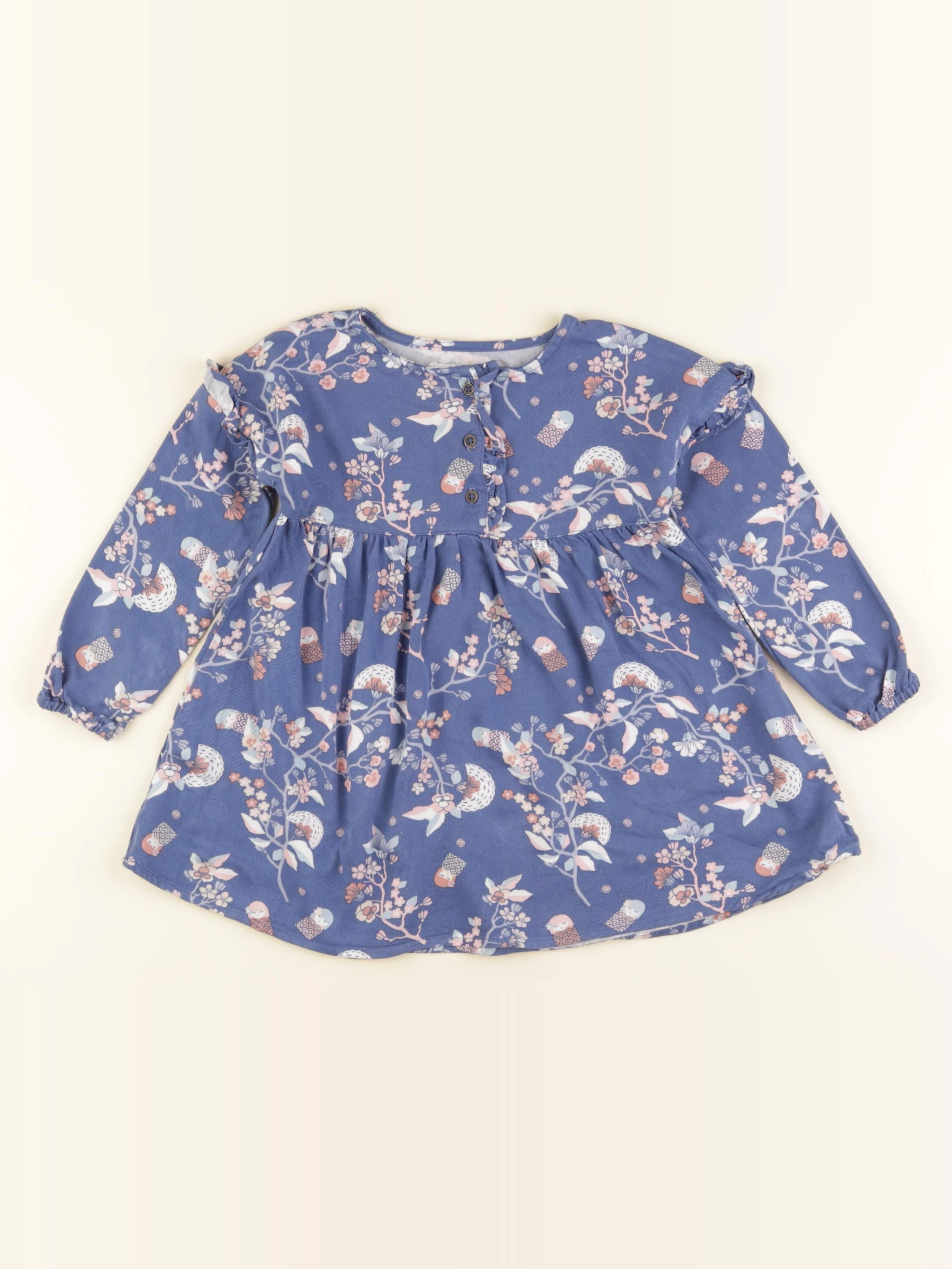 Vertbaudet - robe bleu - 3 ans