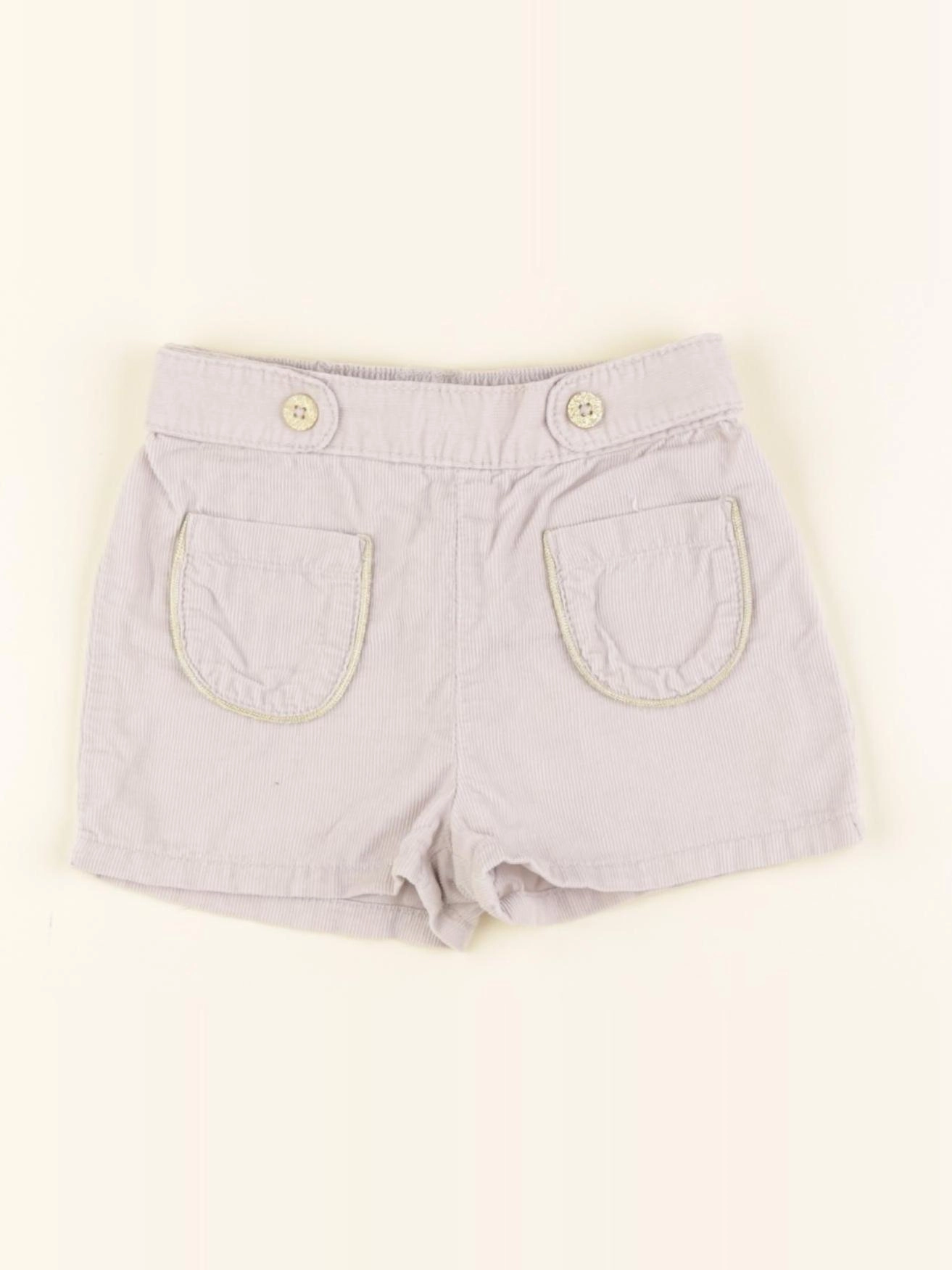 Vertbaudet - short beige, or - 18 mois