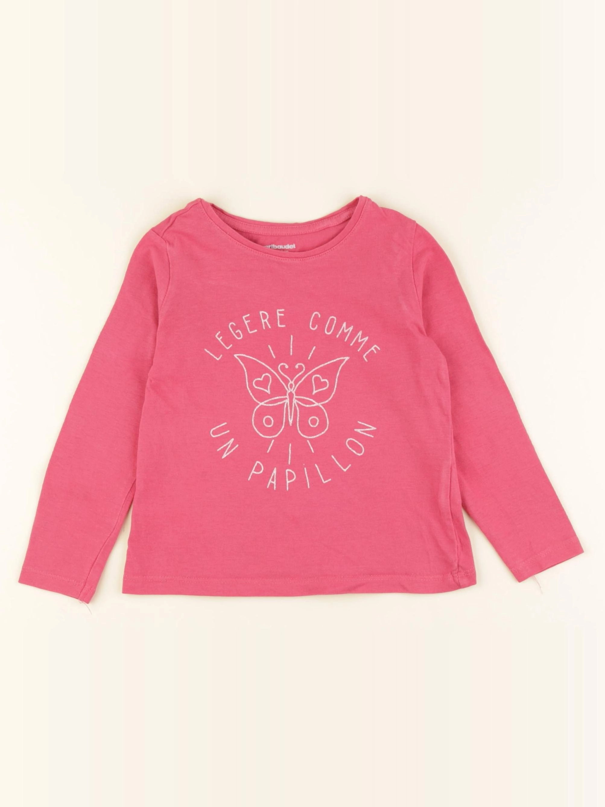 Vertbaudet - tee-shirt rose - 3 ans