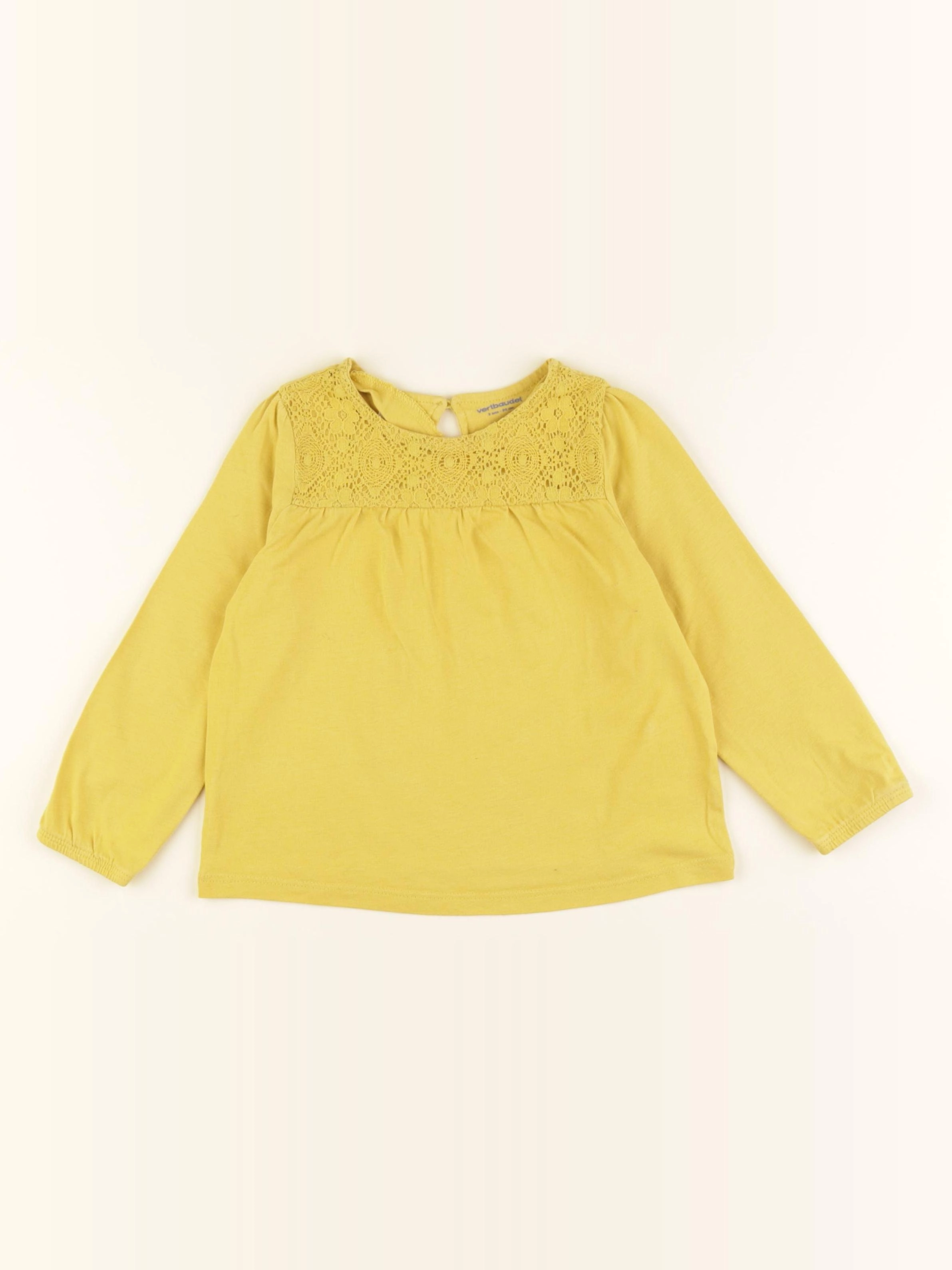 Vertbaudet - tee-shirt jaune - 3 ans