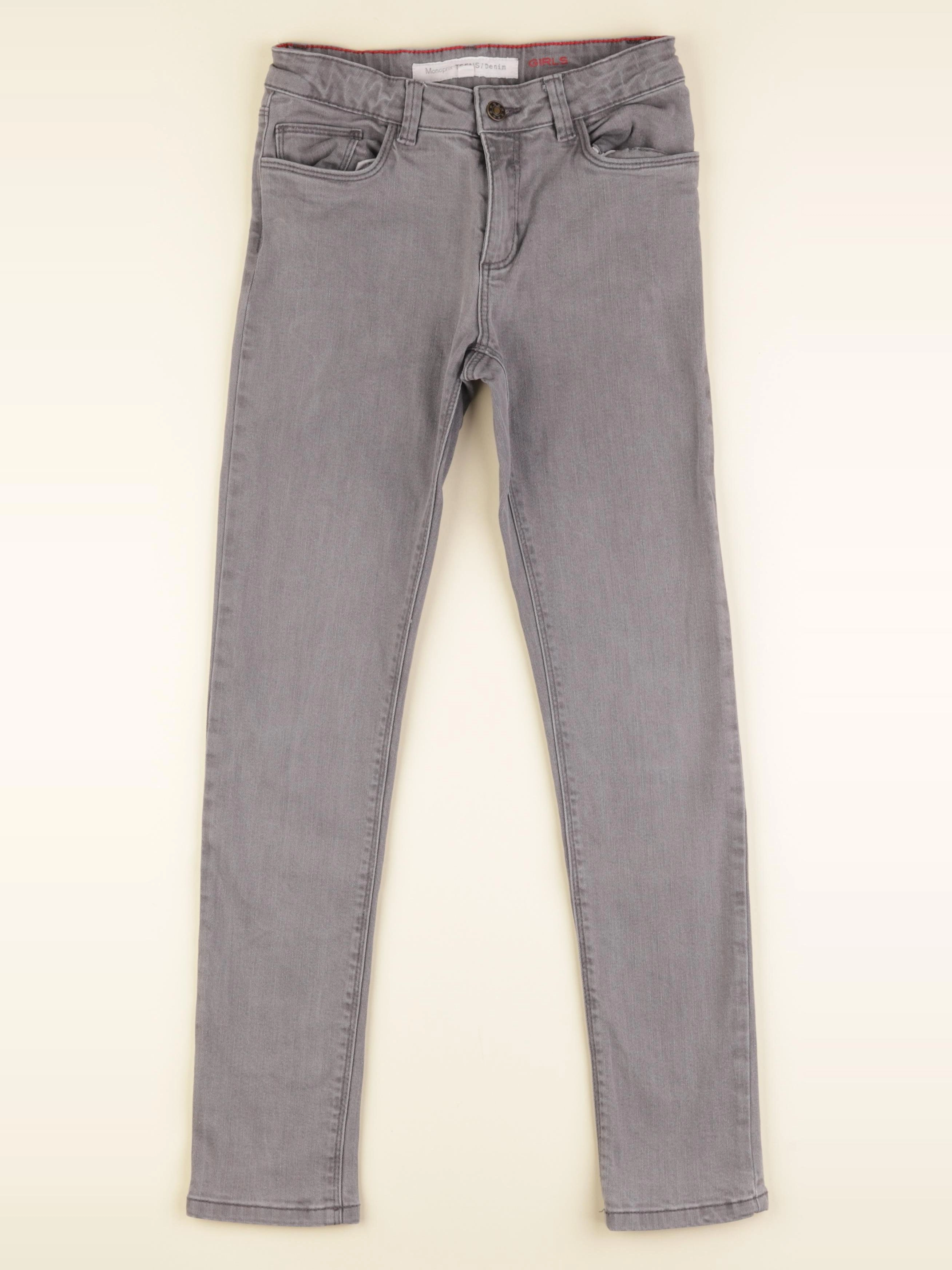 Monoprix - jean gris - 10 ans