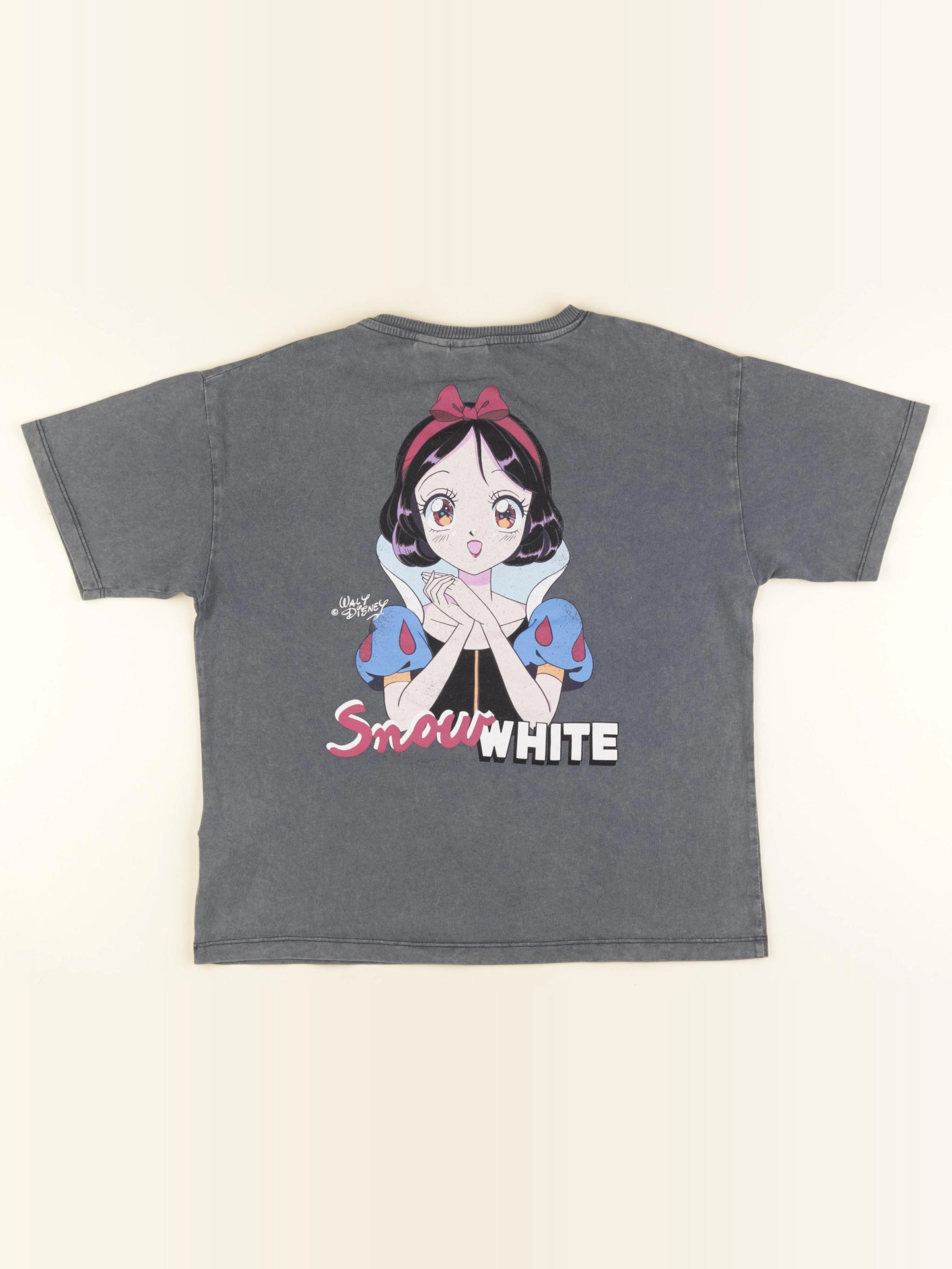 Zara - tee-shirt imprimé au dos gris - 11/12 ans