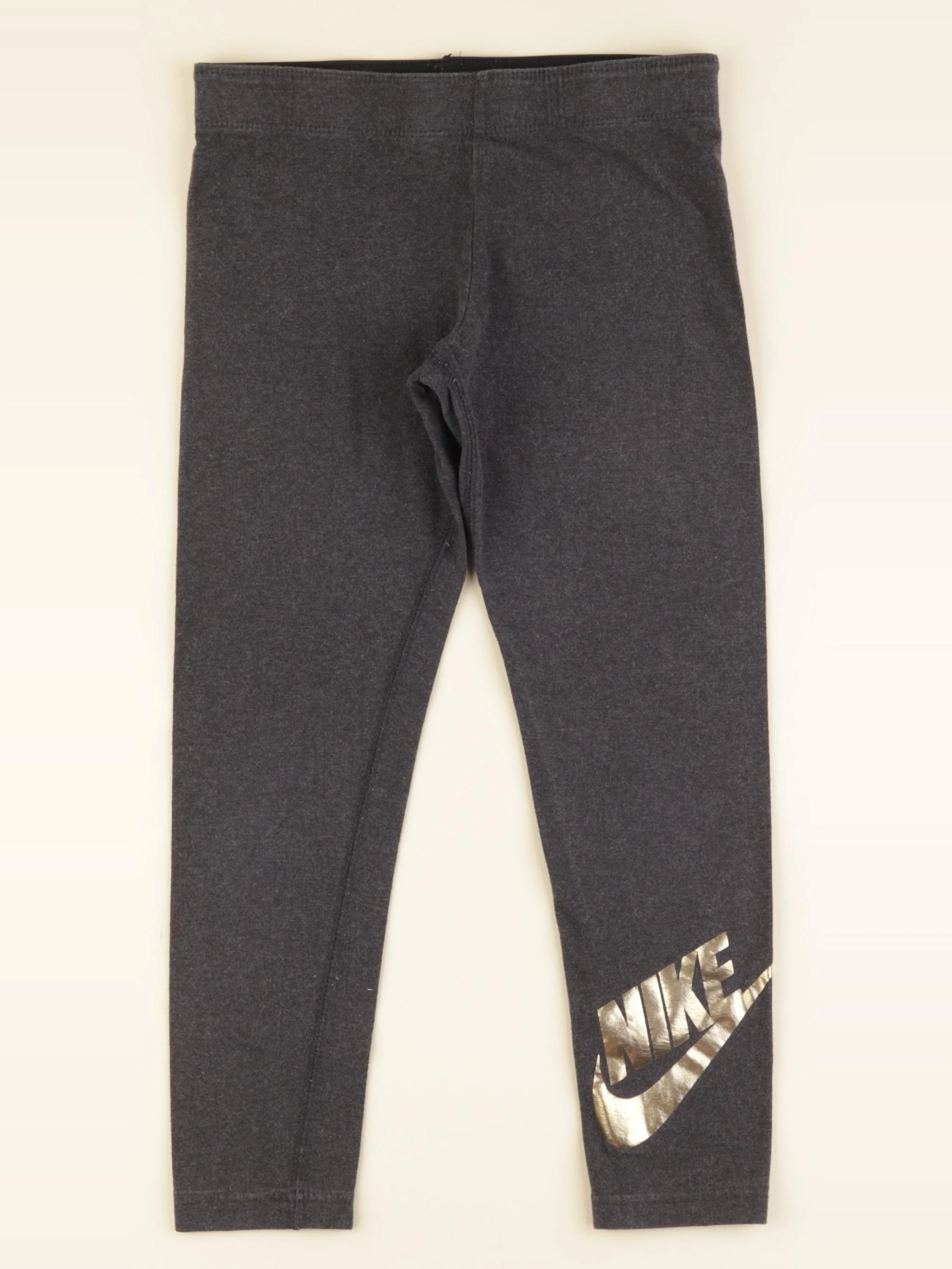 Nike - legging gris, or - 8/9 ans