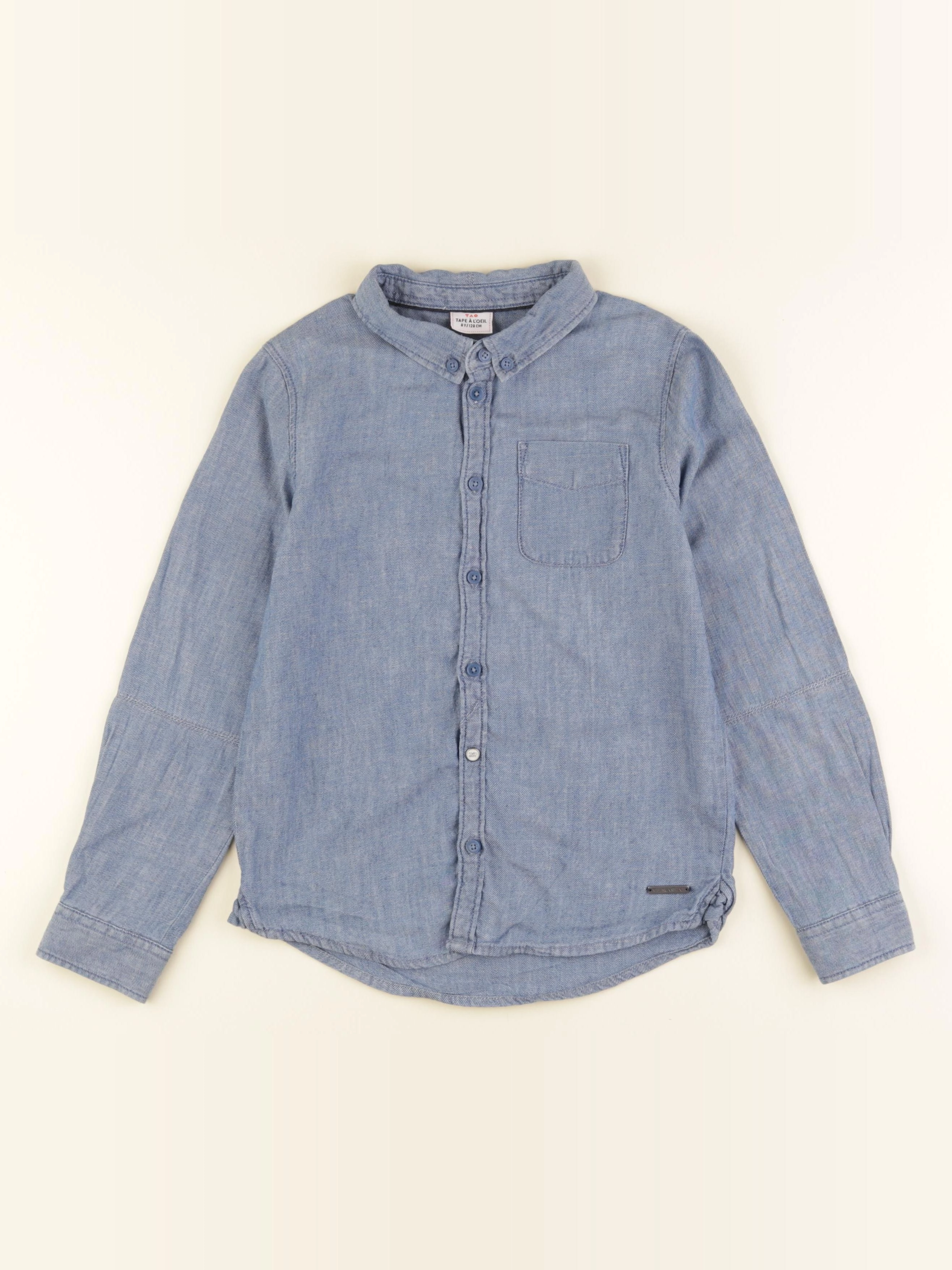 Tape à l'oeil - chemise bleu - 8 ans