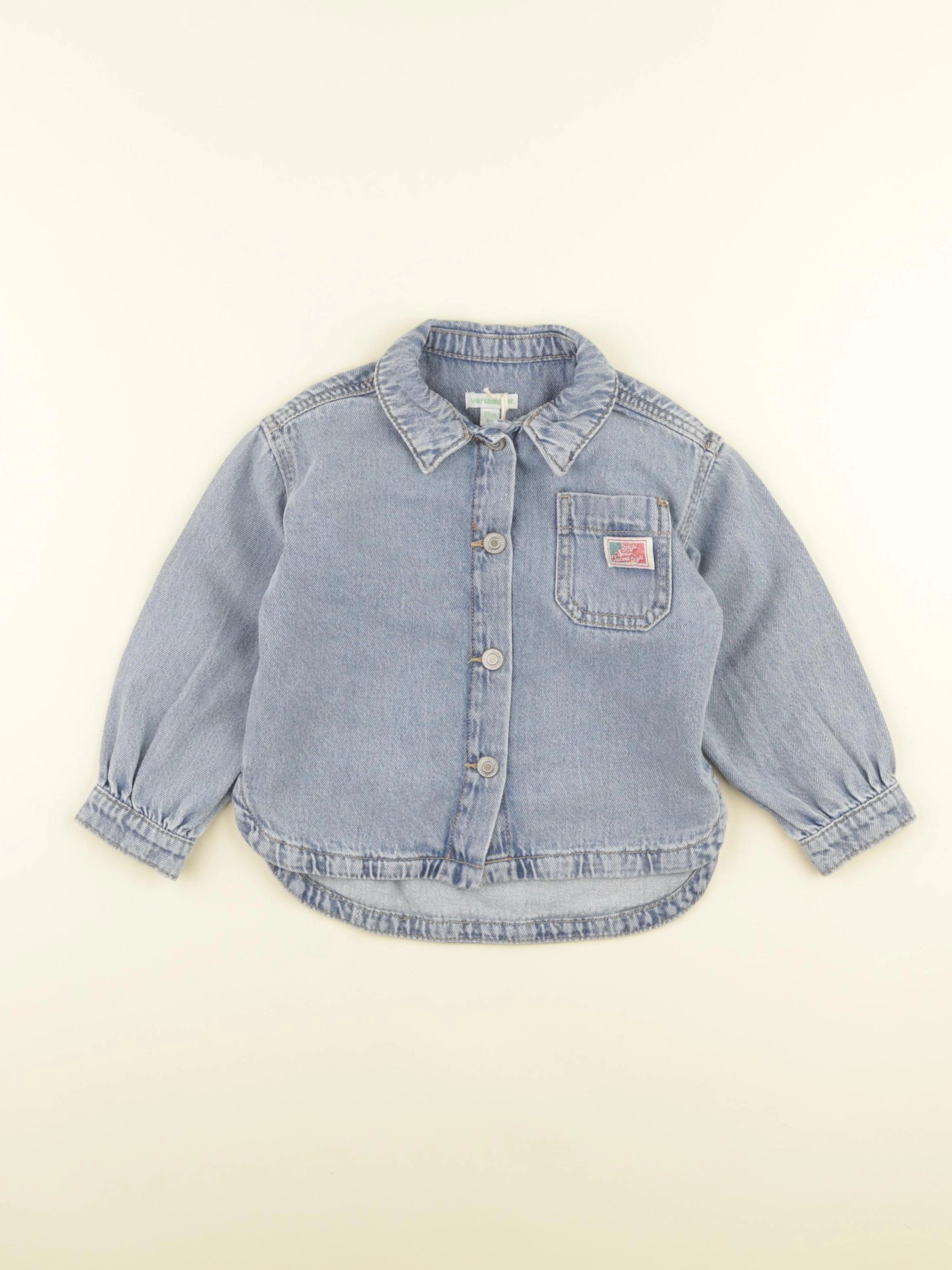 Vertbaudet - chemise bleu - 3 ans