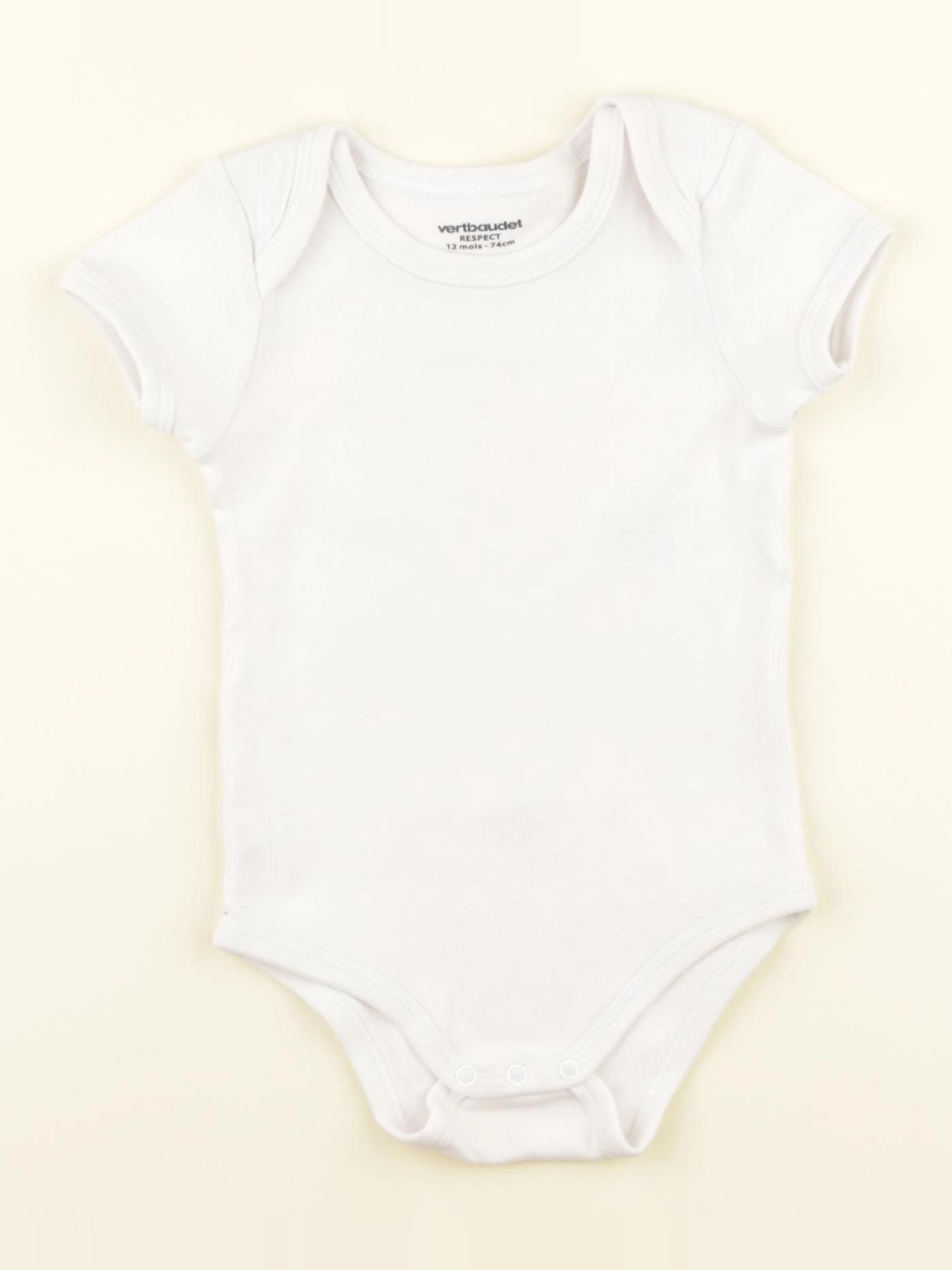 Vertbaudet - body blanc - 12 mois