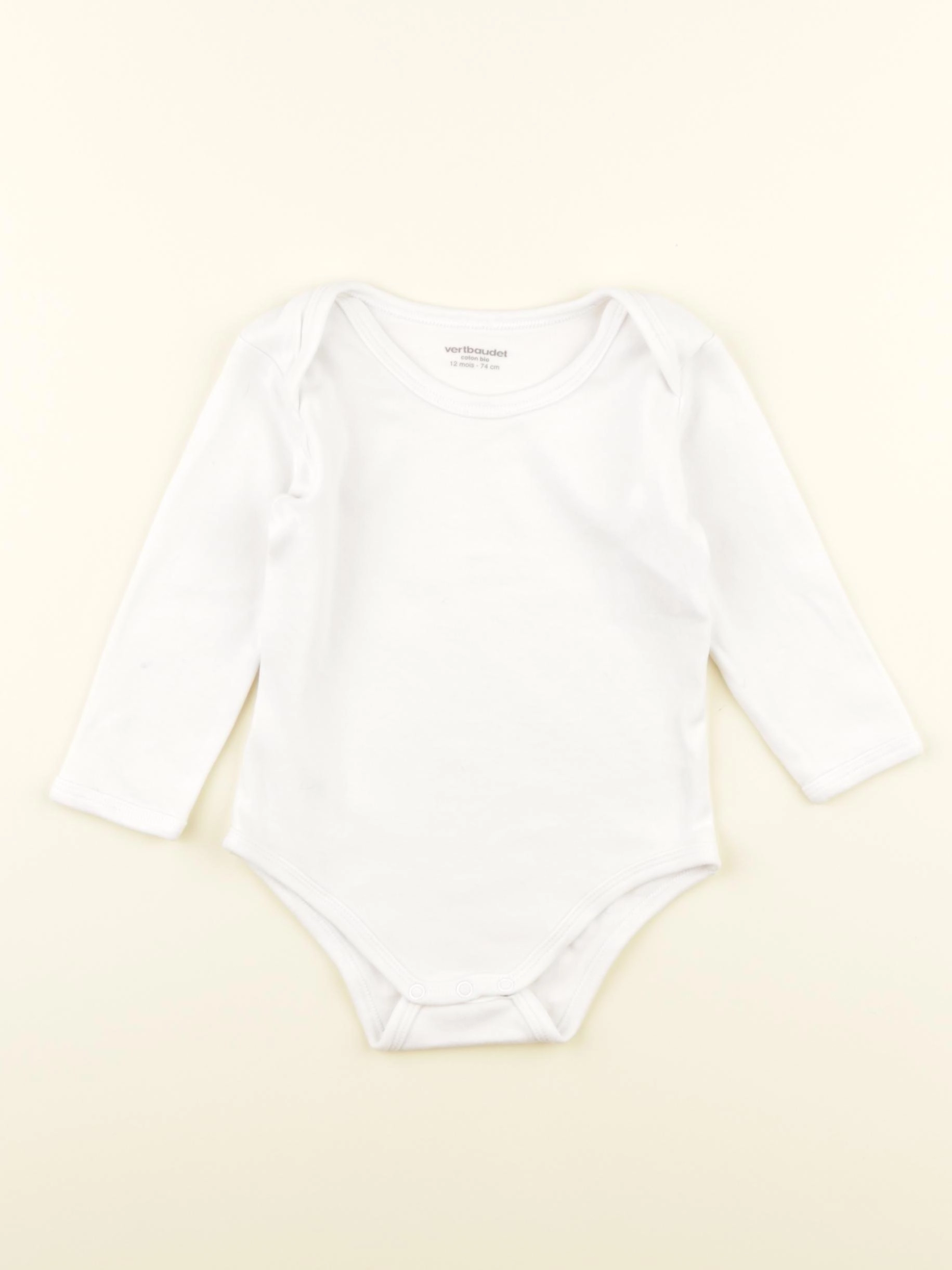 Vertbaudet - body blanc - 12 mois