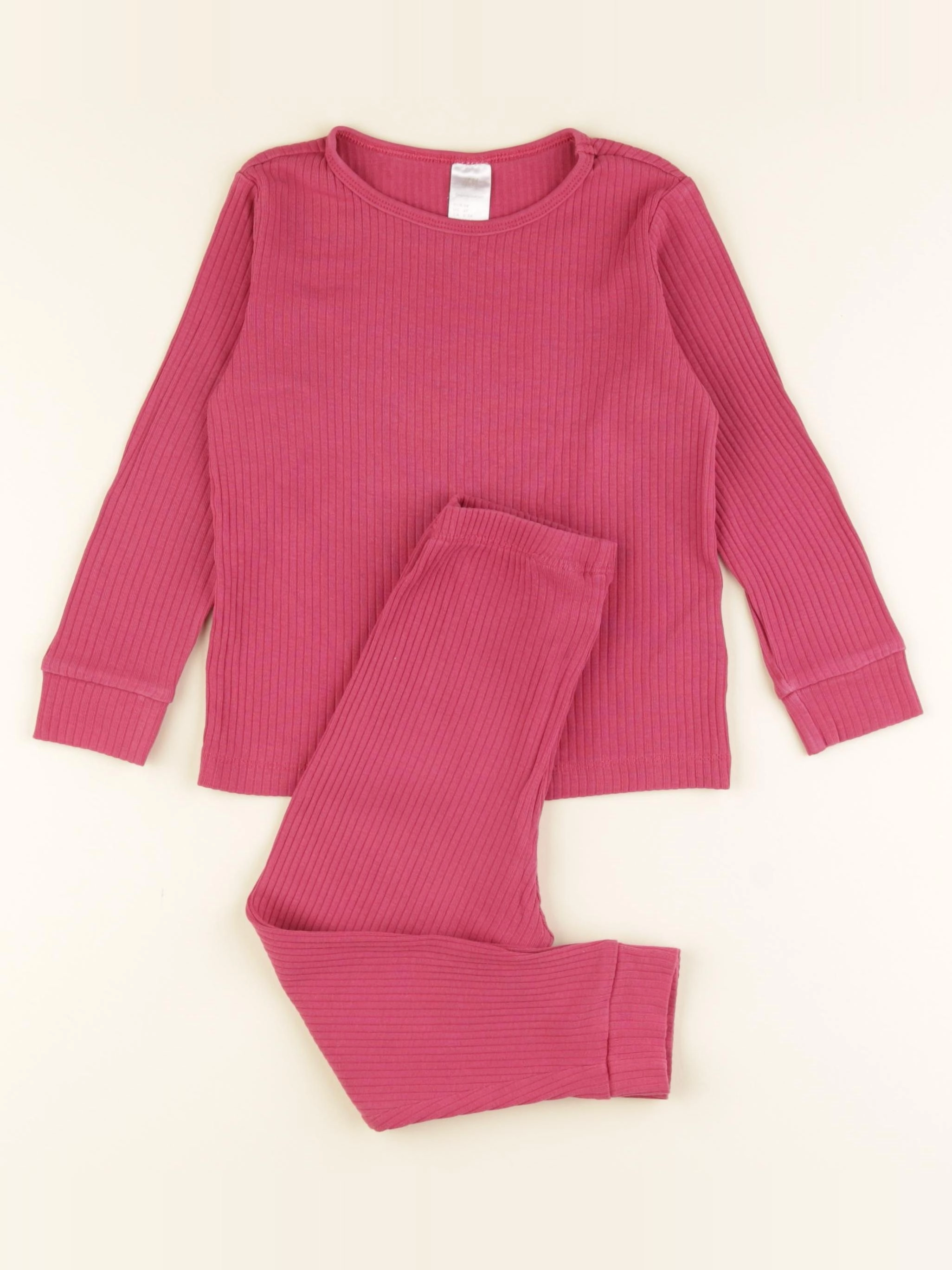 H&M - pyjama coton rose - 3 ans