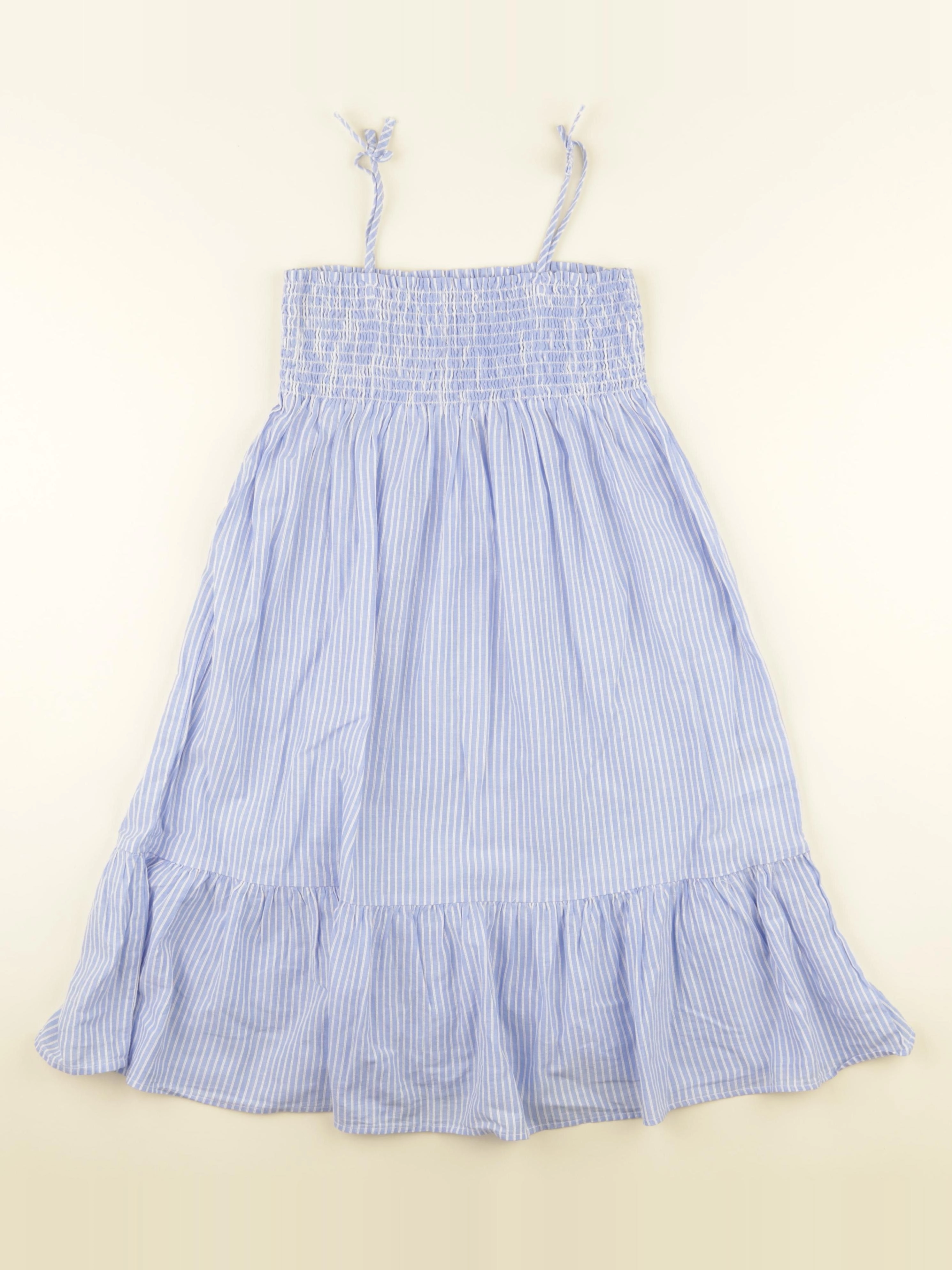 H&M - robe bleu - 9/10 ans