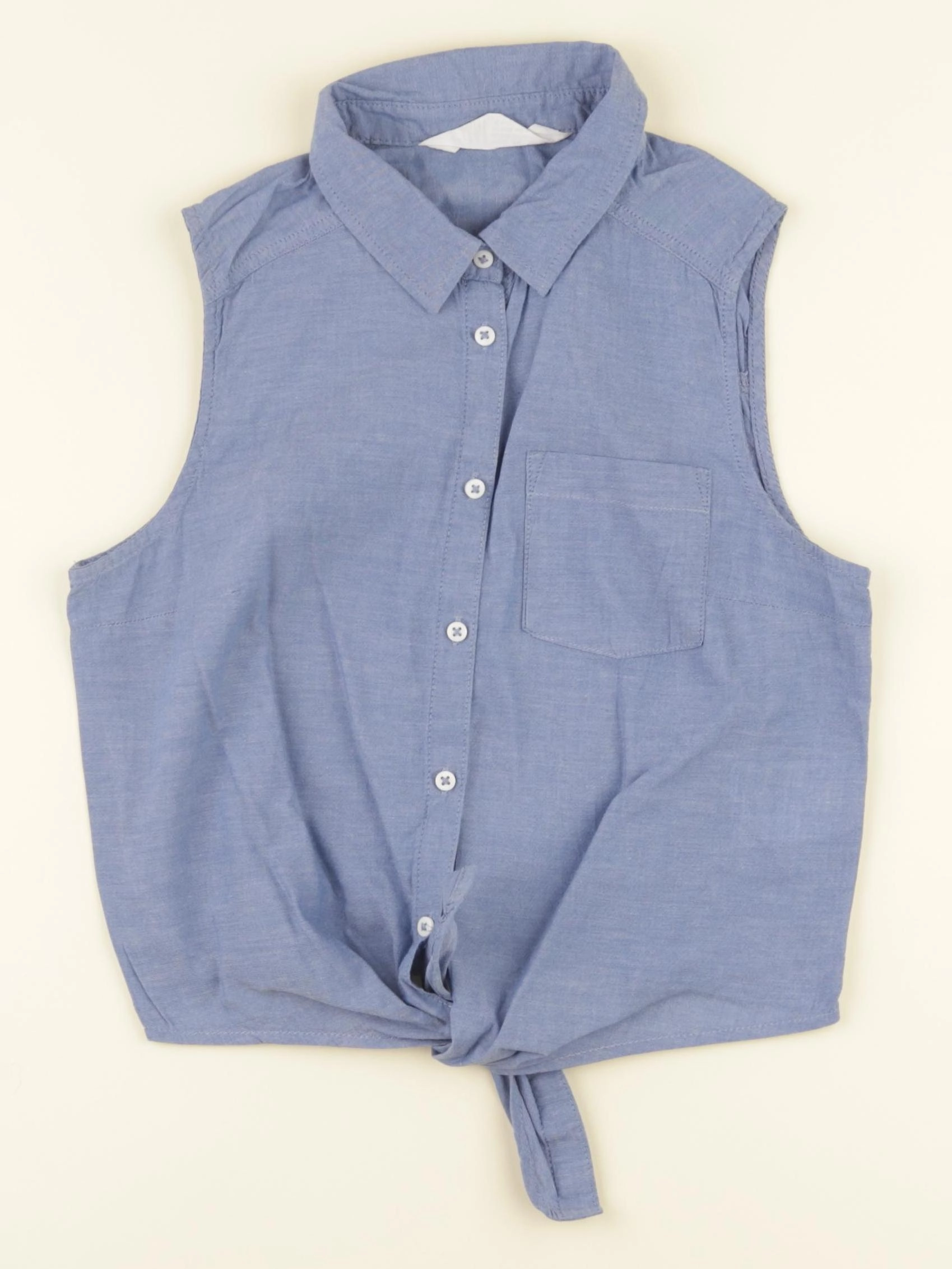 H&M - blouse bleu - 10/11 ans