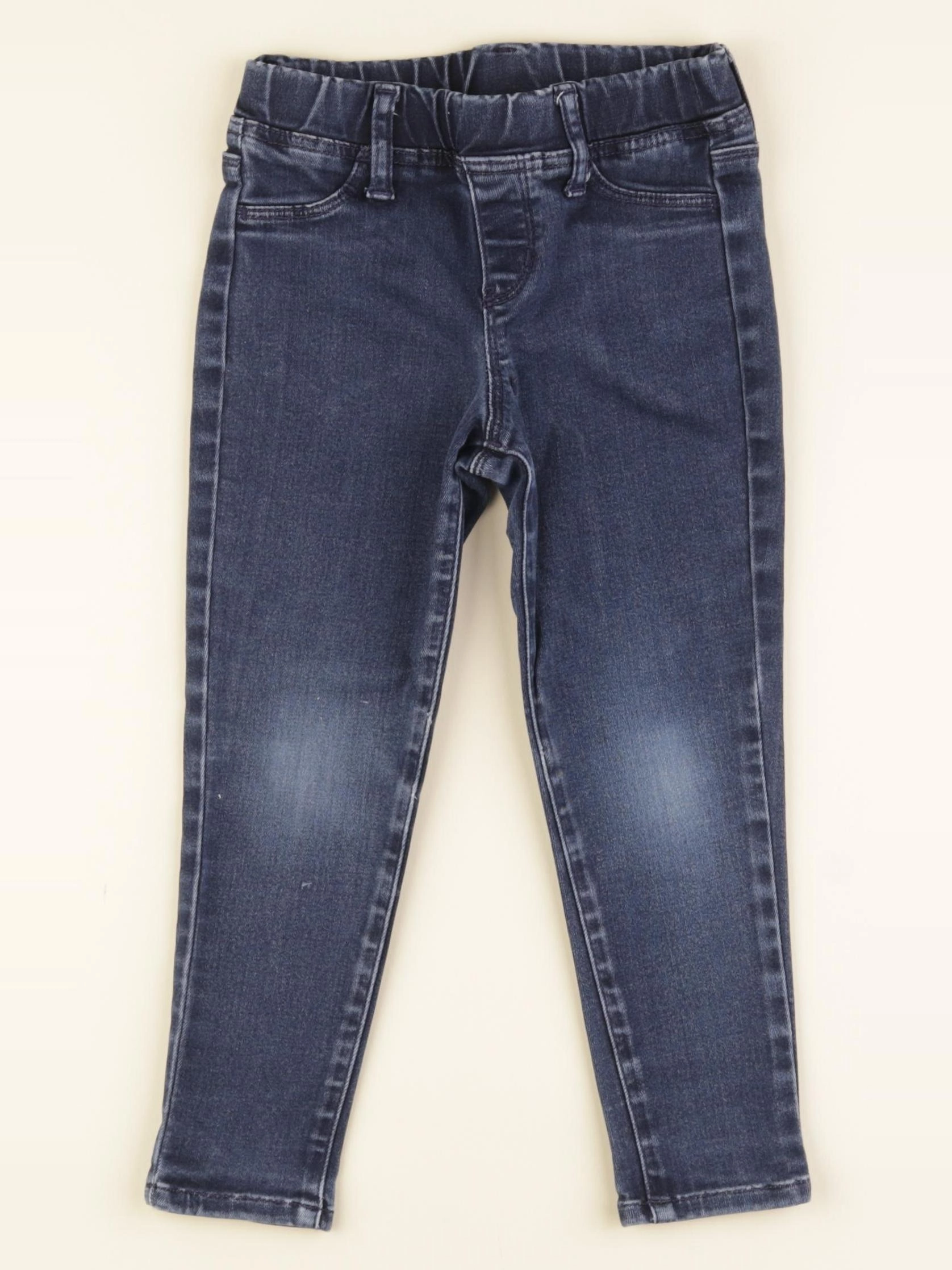 Uniqlo - jegging bleu - 3/4 ans