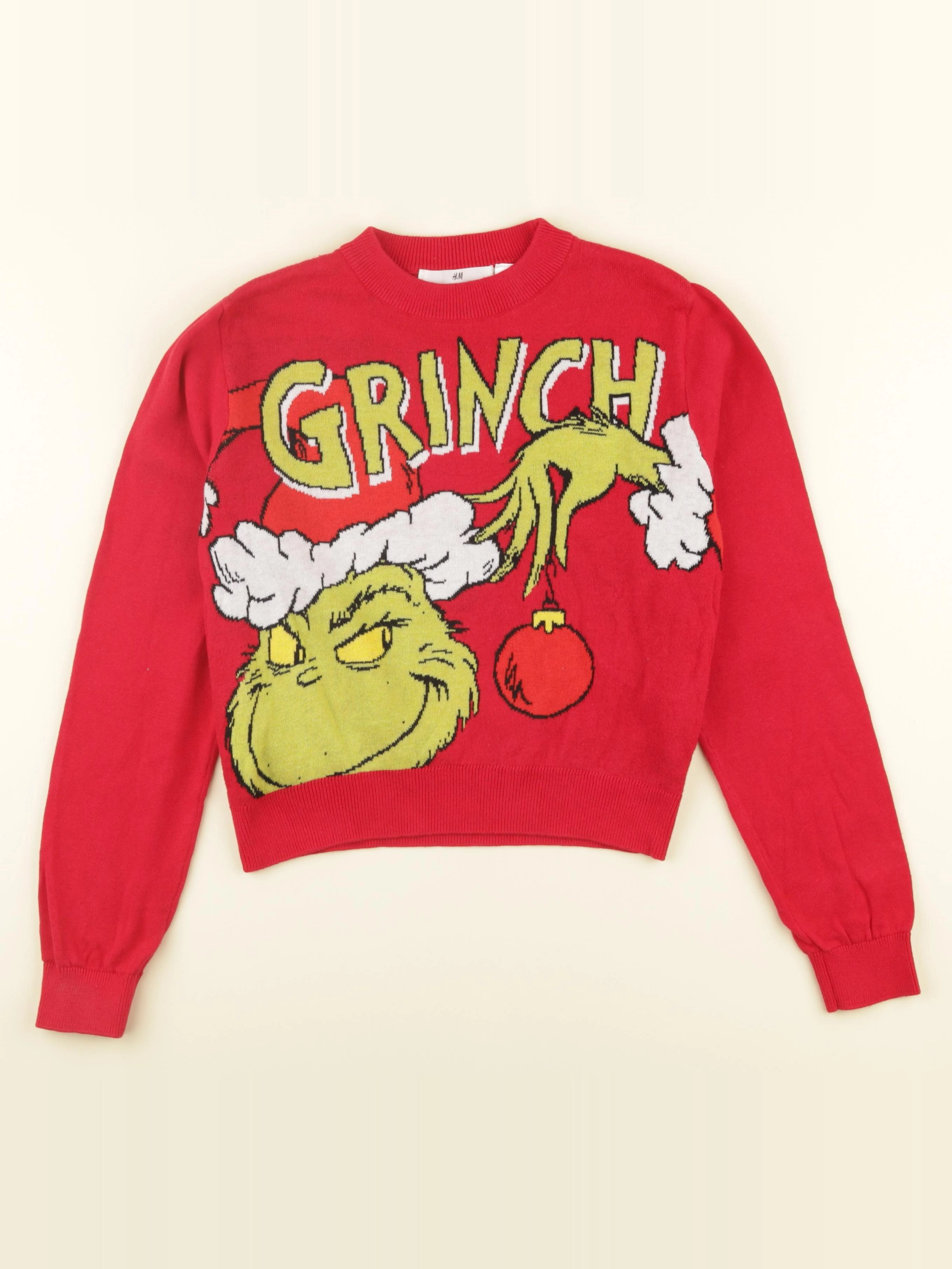 H&M - pull rouge - 10/12 ans