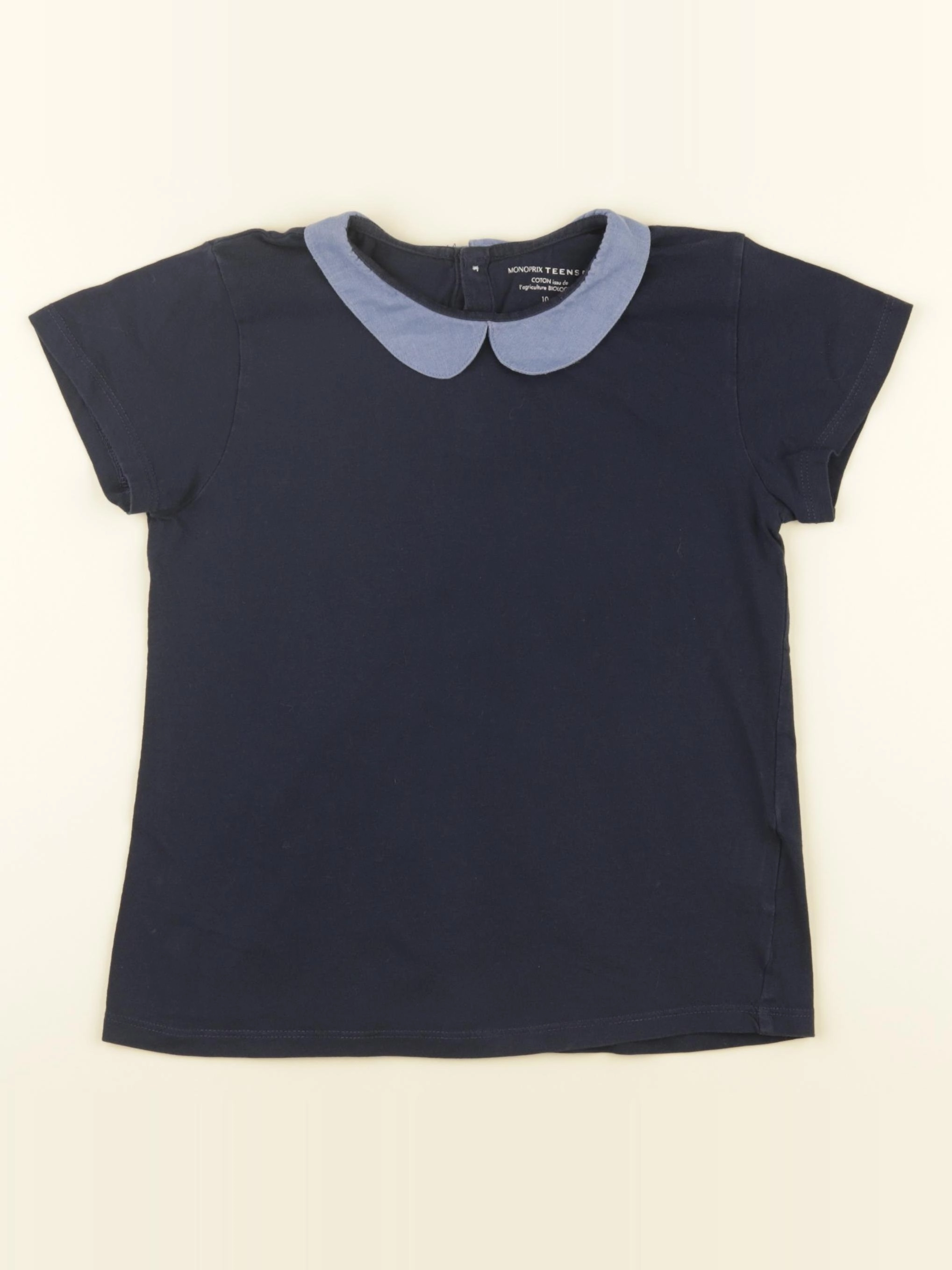 Monoprix - tee-shirt bleu - 10 ans
