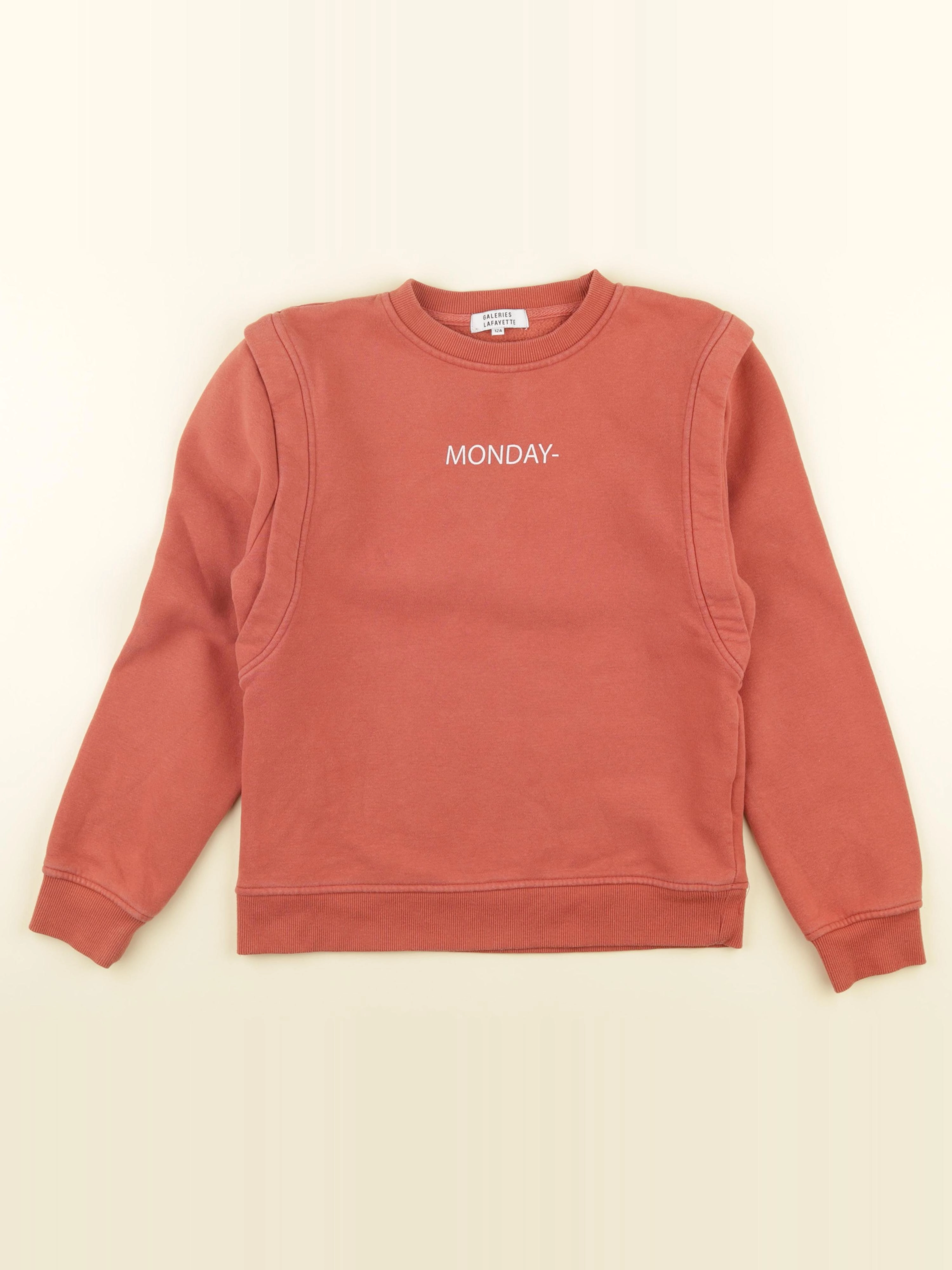 Galeries Lafayette - sweat rose - 12 ans