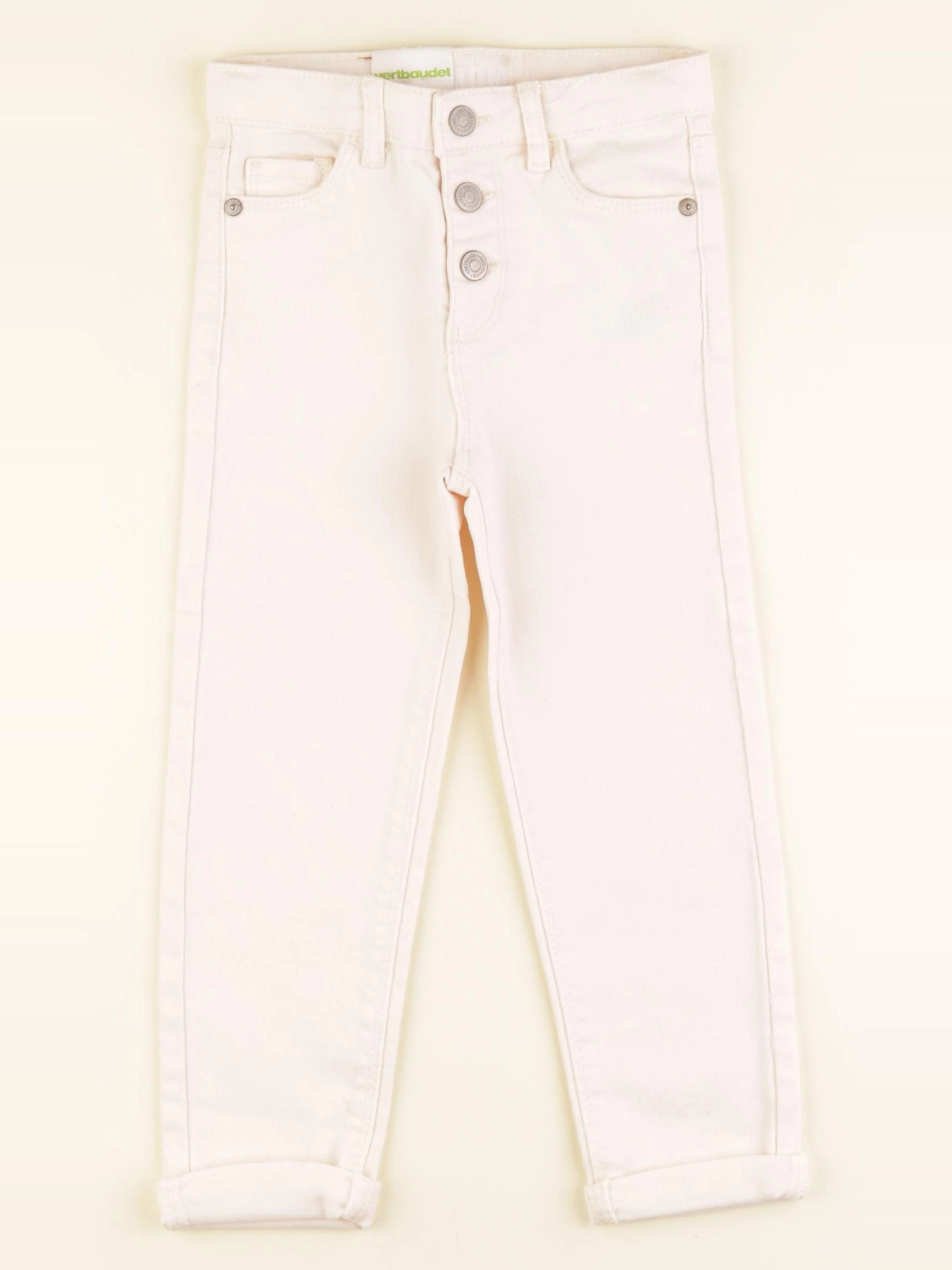 Vertbaudet - jean blanc - 5 ans