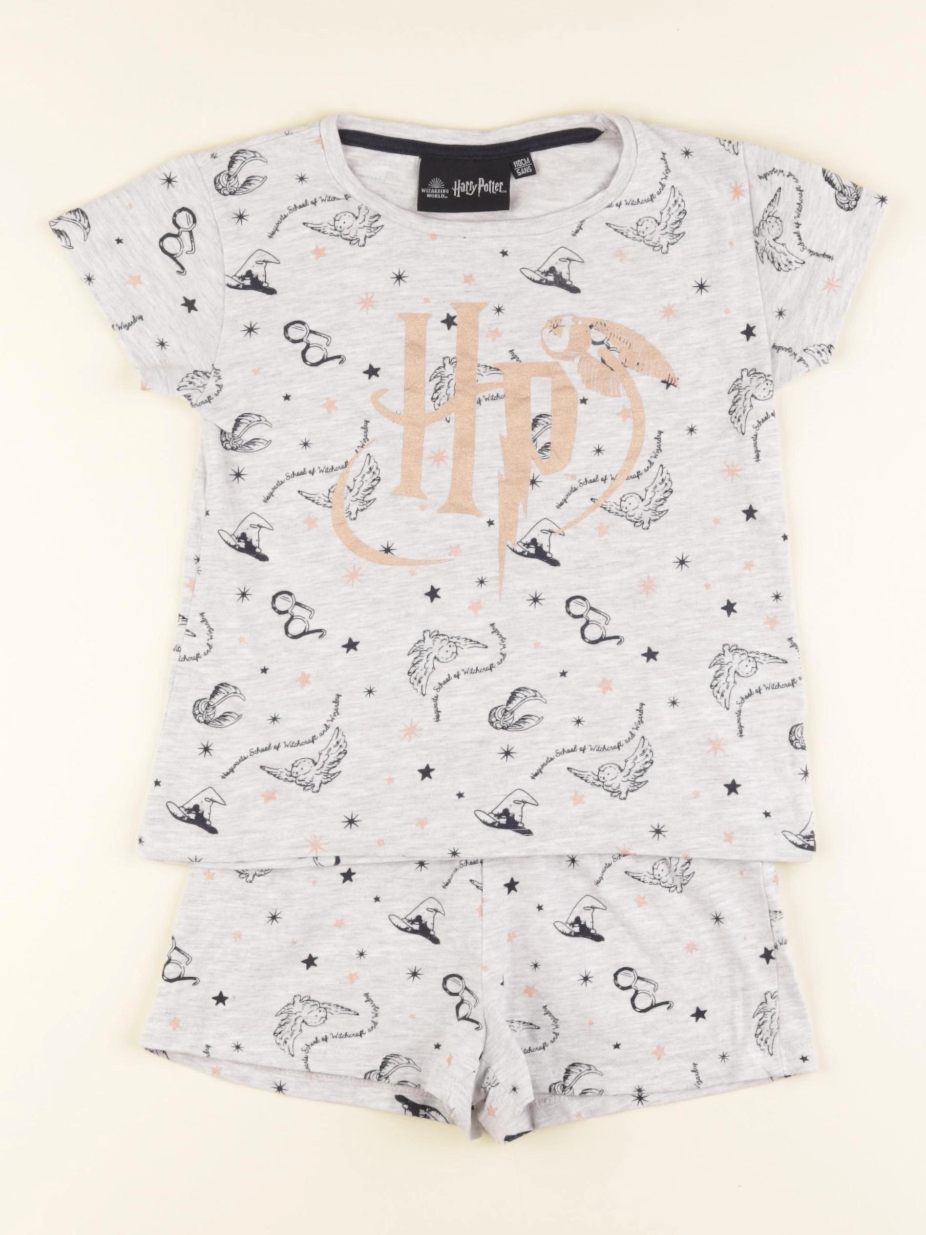 Vertbaudet - pyjama coton gris - 5 ans