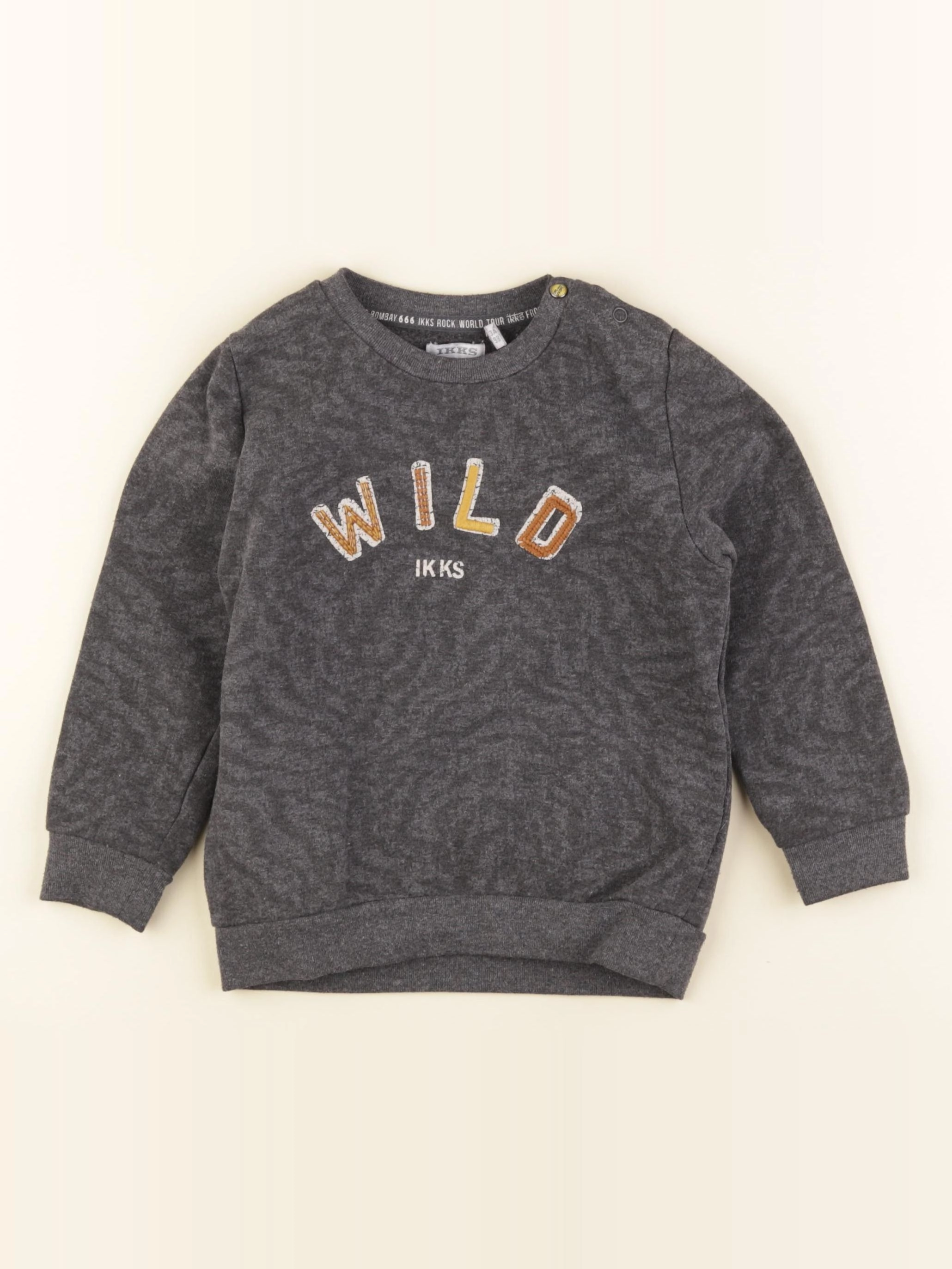 IKKS - sweat gris - 3 ans