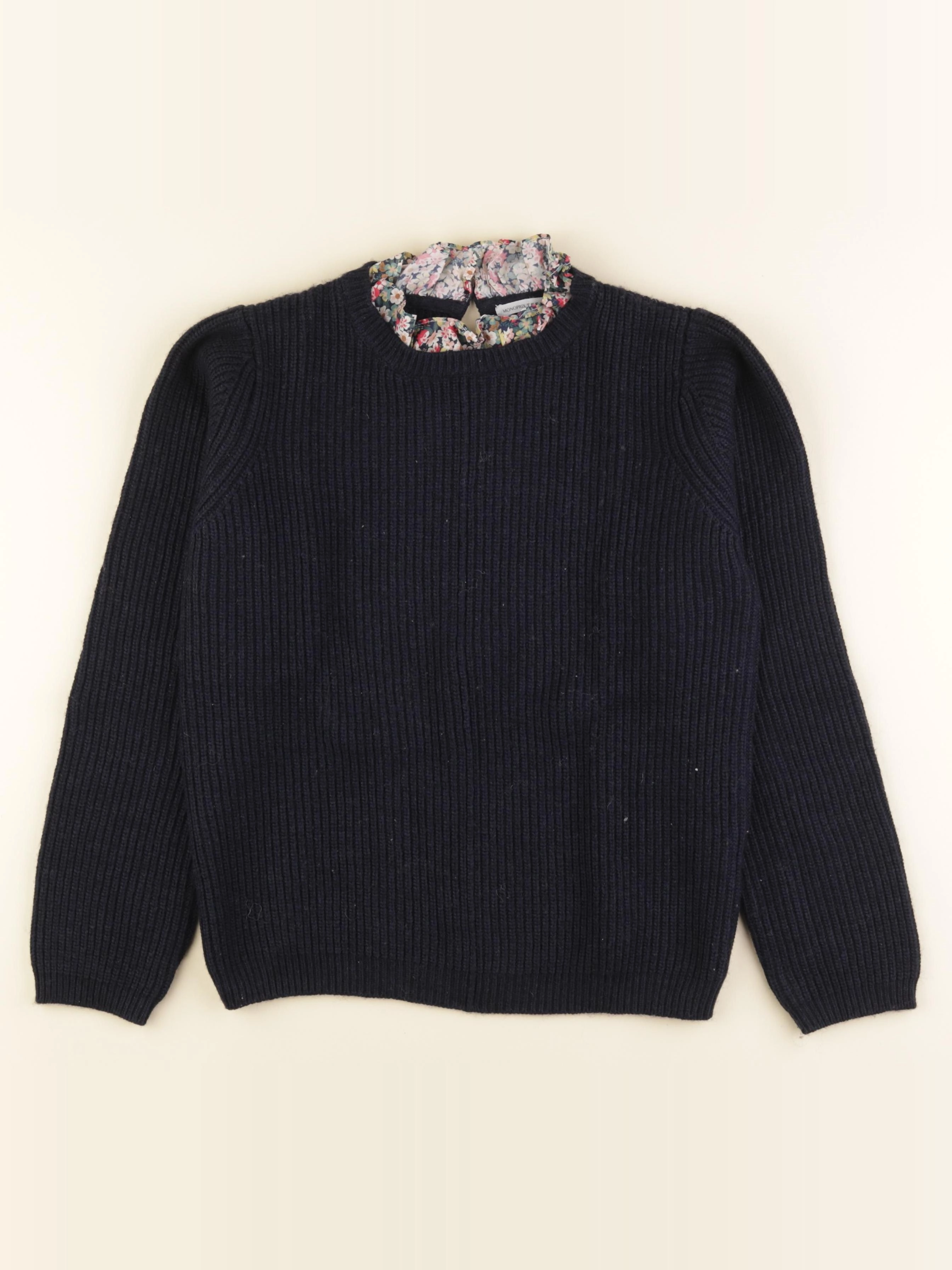 Monoprix - pull bleu - 14 ans