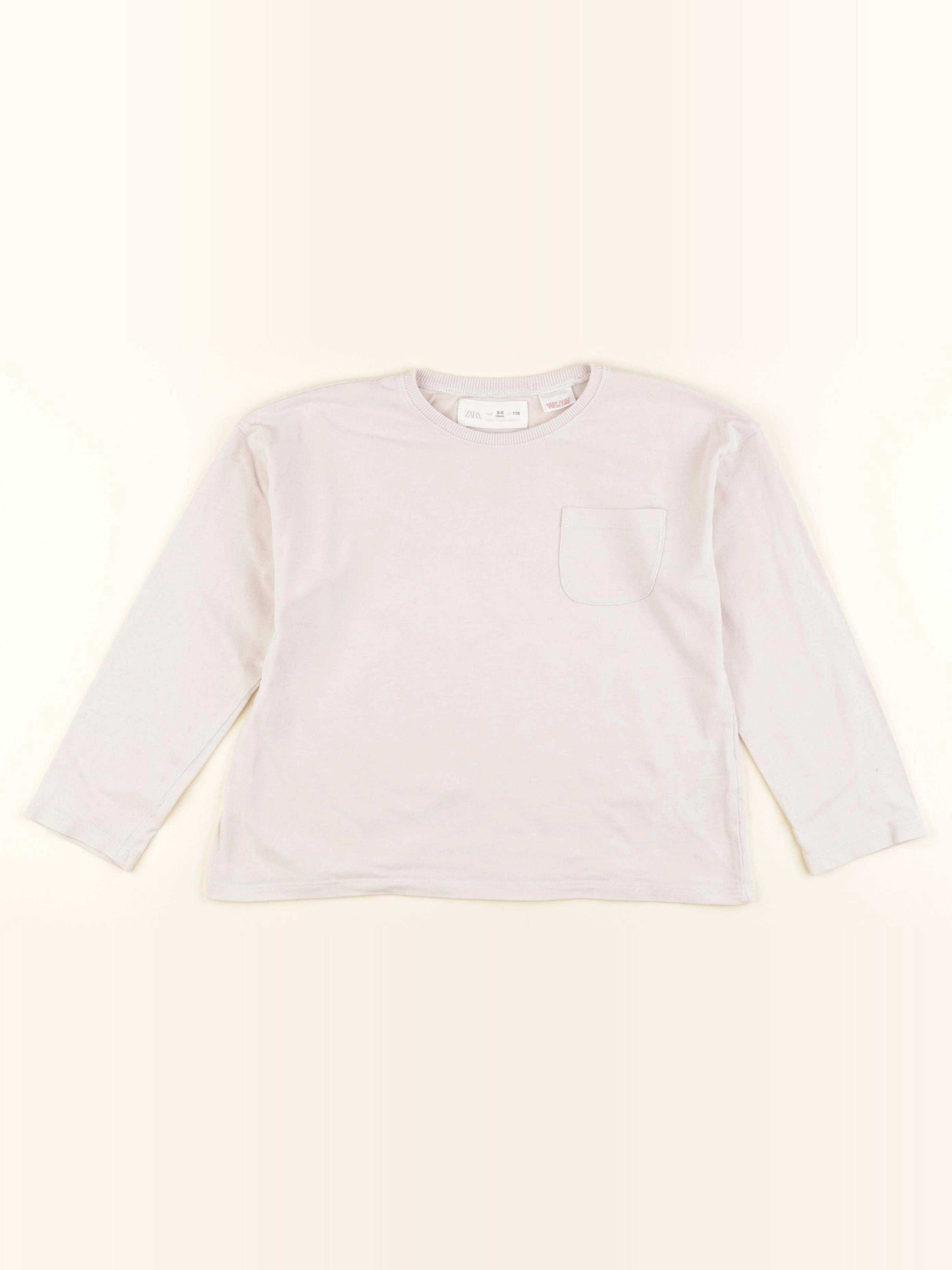 Zara - tee-shirt beige - 5/6 ans