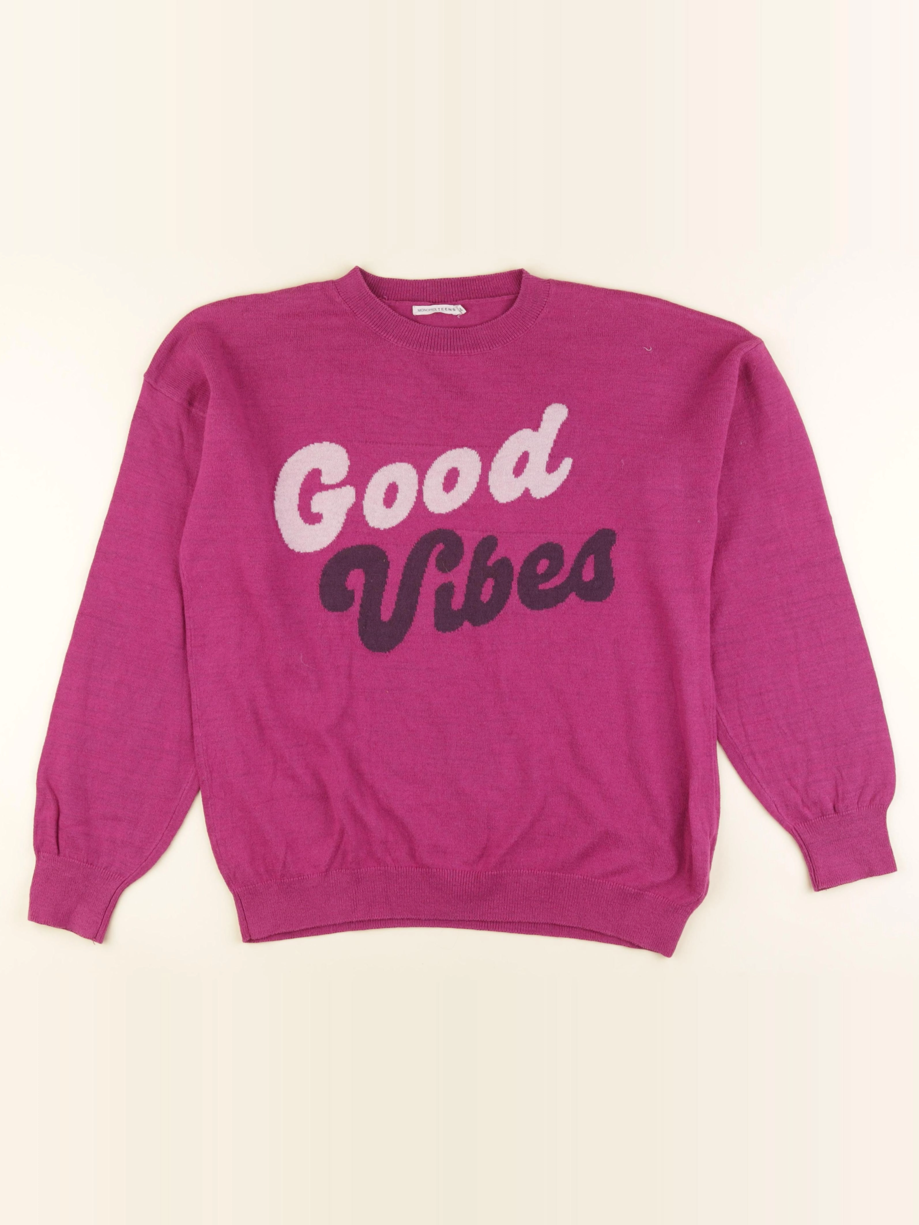 Monoprix - pull rose - 14 ans