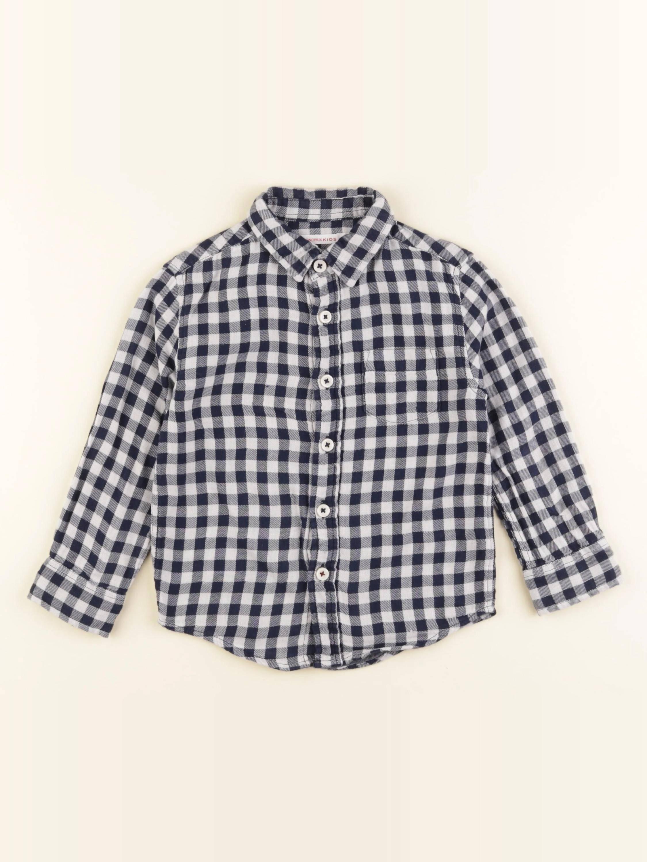 Monoprix - chemise bleu - 3 ans