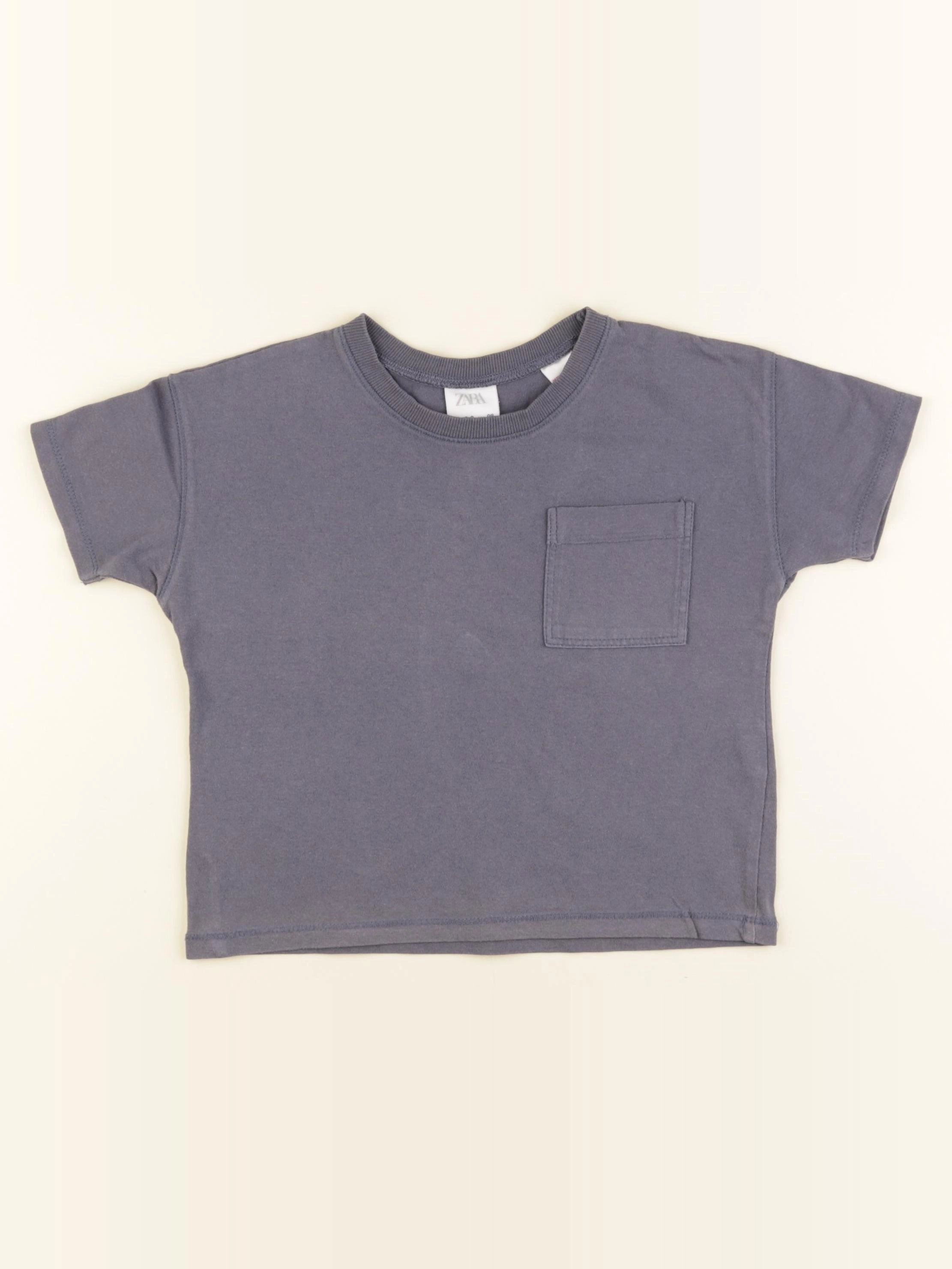 Zara - tee-shirt bleu - 2/3 ans