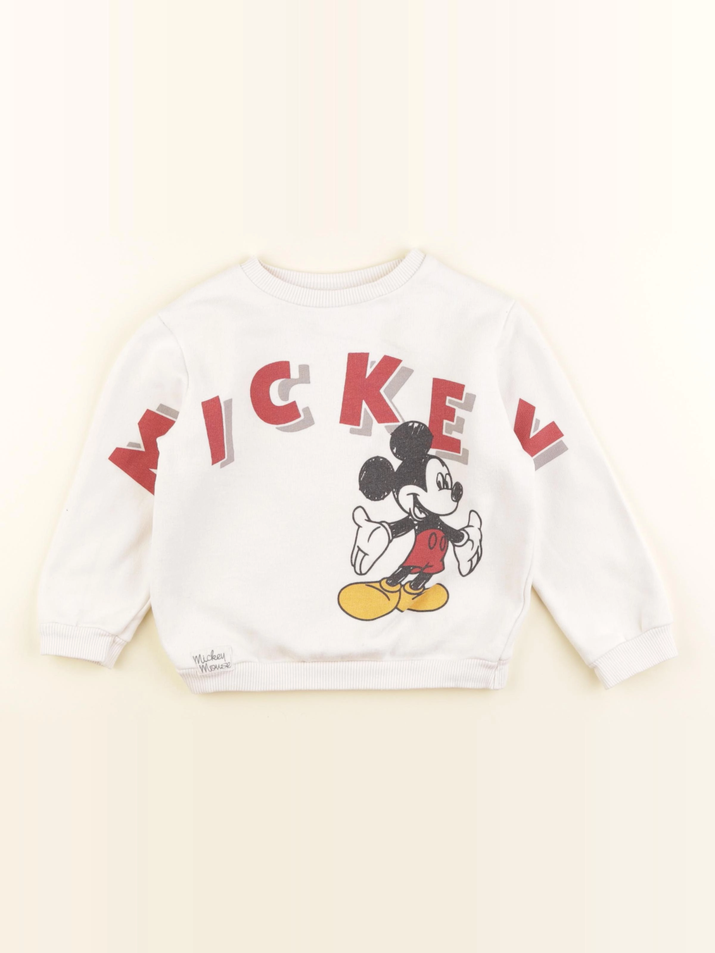 Zara - sweat blanc - 3/4 ans