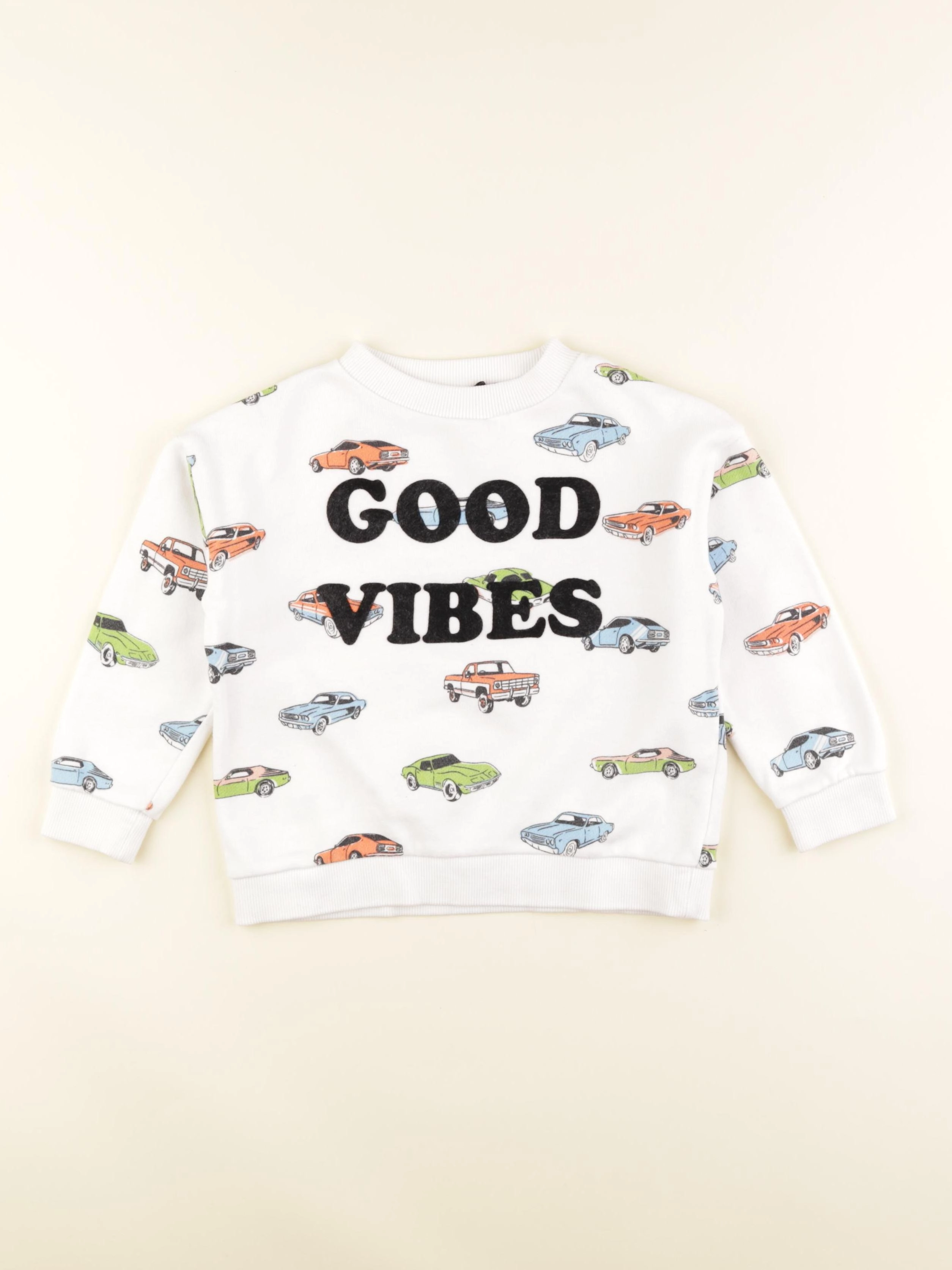 Monoprix - sweat blanc - 4 ans