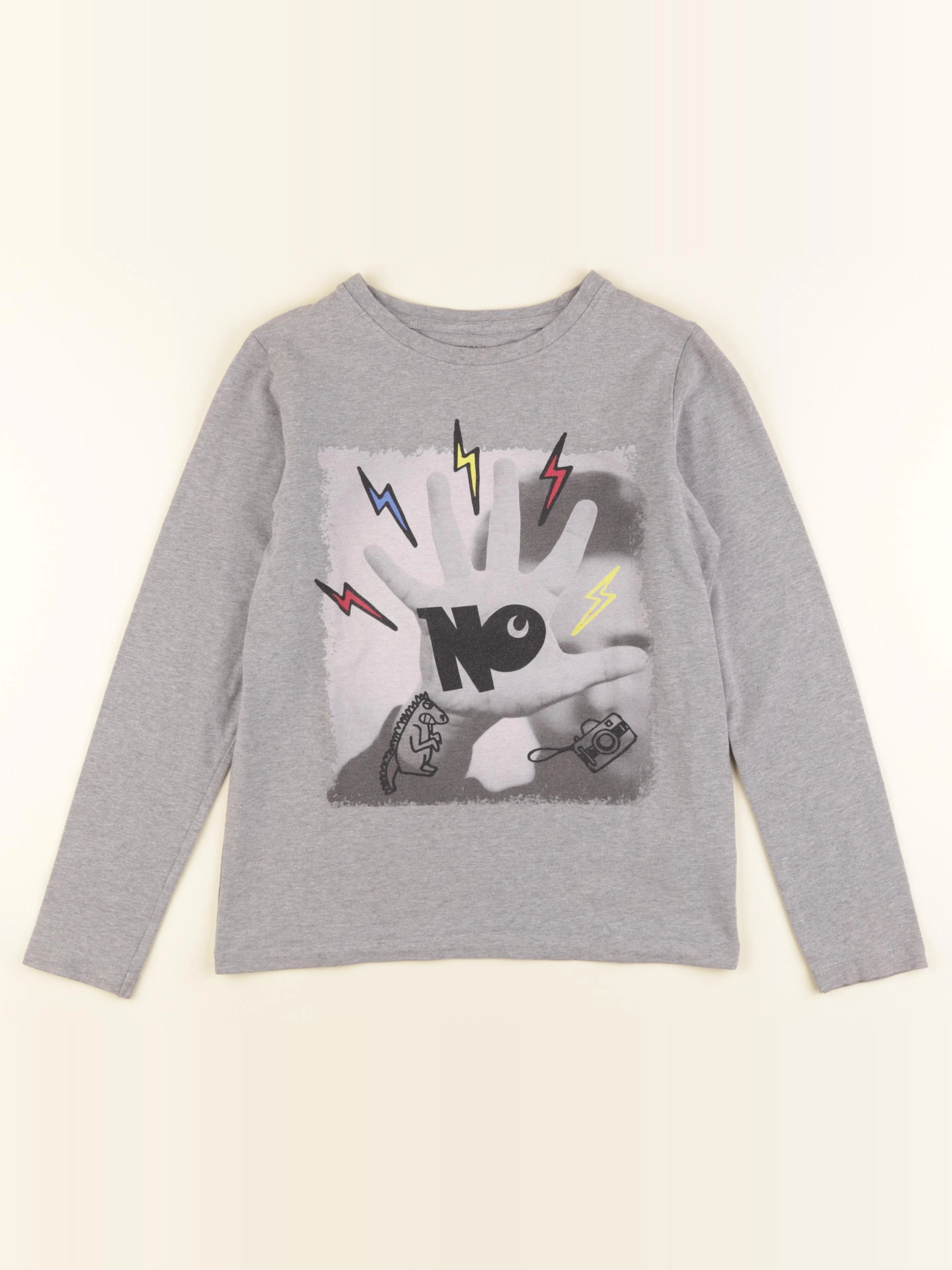 Name it - tee-shirt gris - 9/10 ans