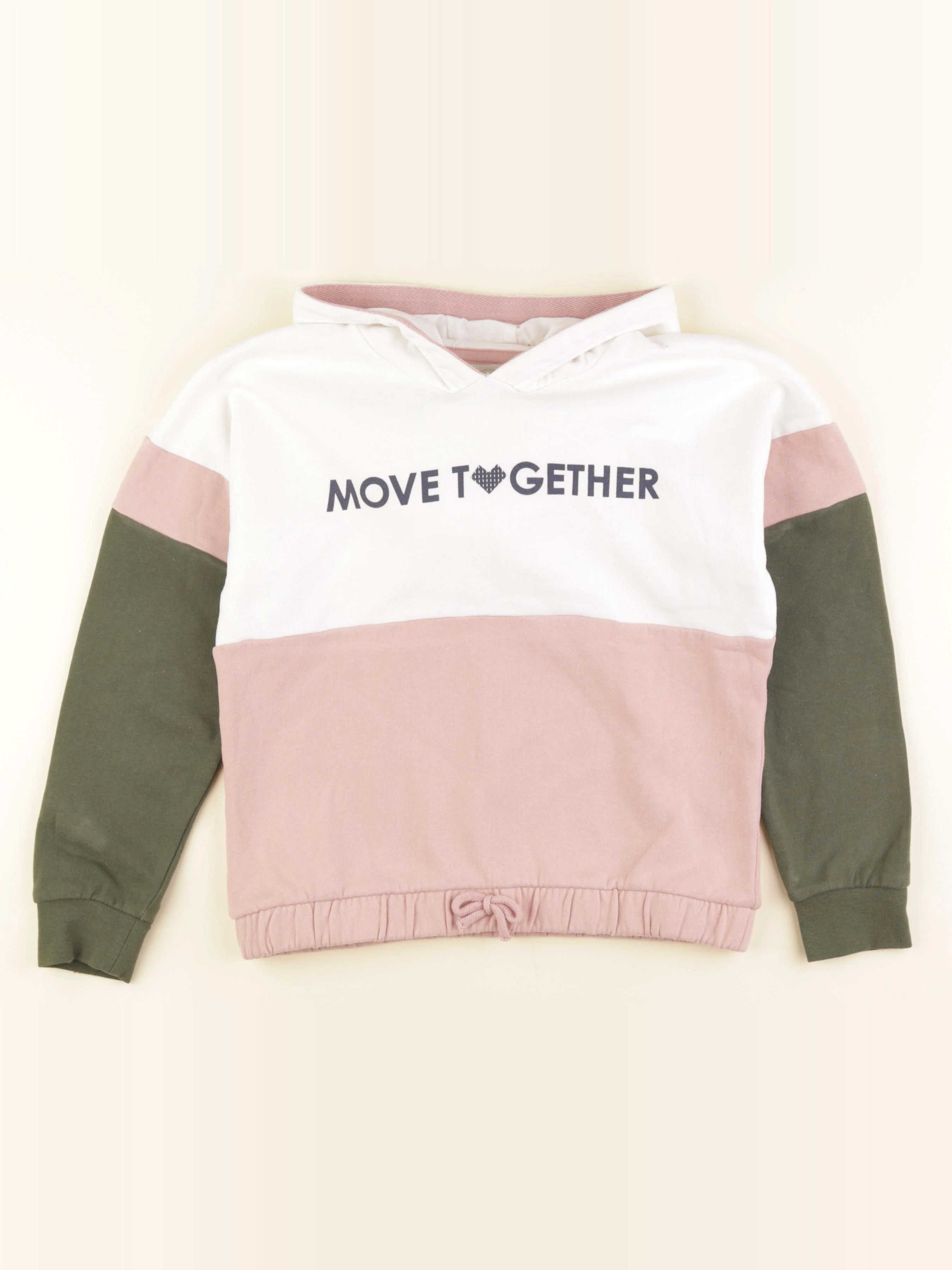 Vertbaudet - sweat blanc - 10 ans