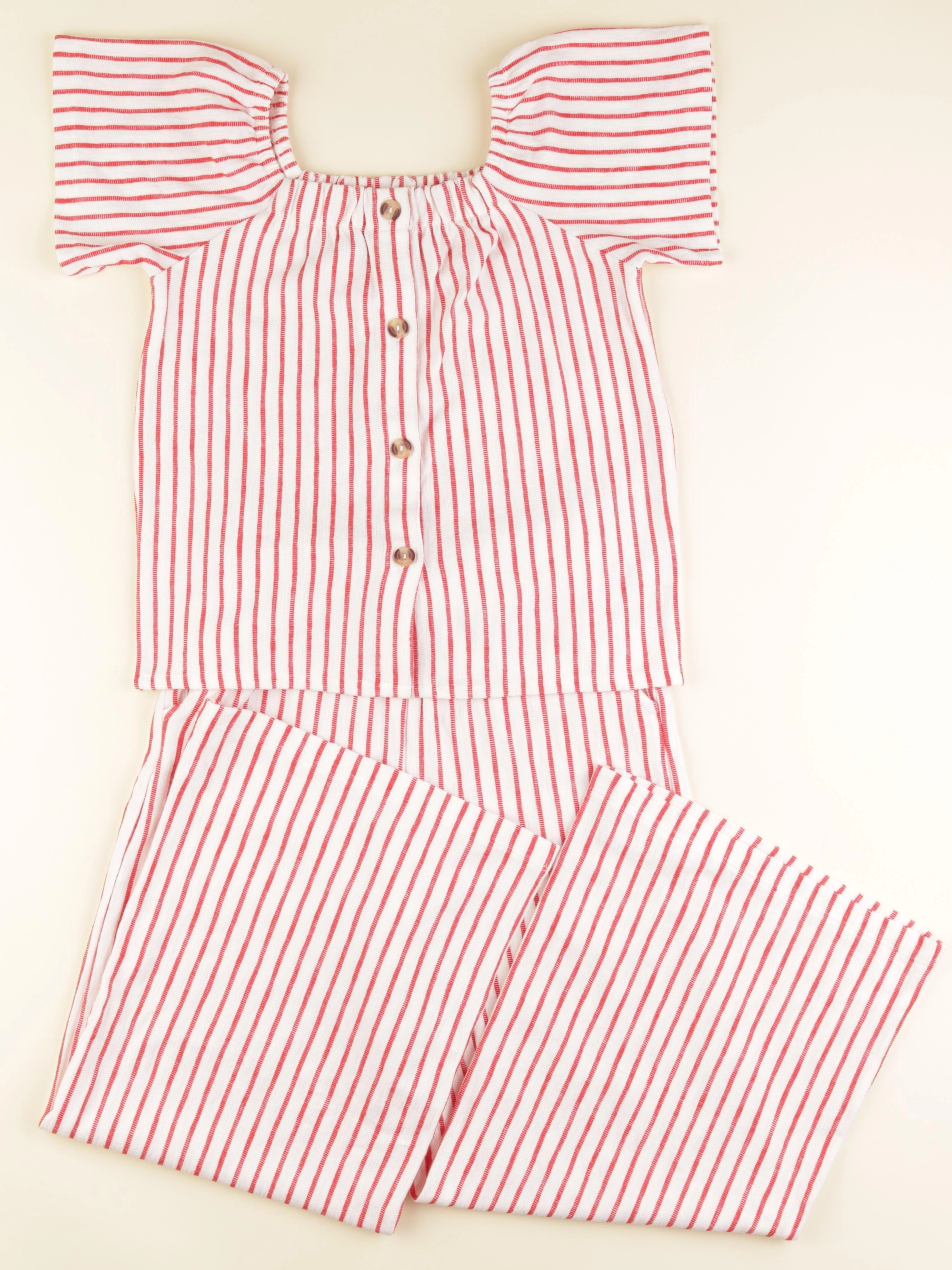 Vertbaudet - ensemble rouge - 10 ans