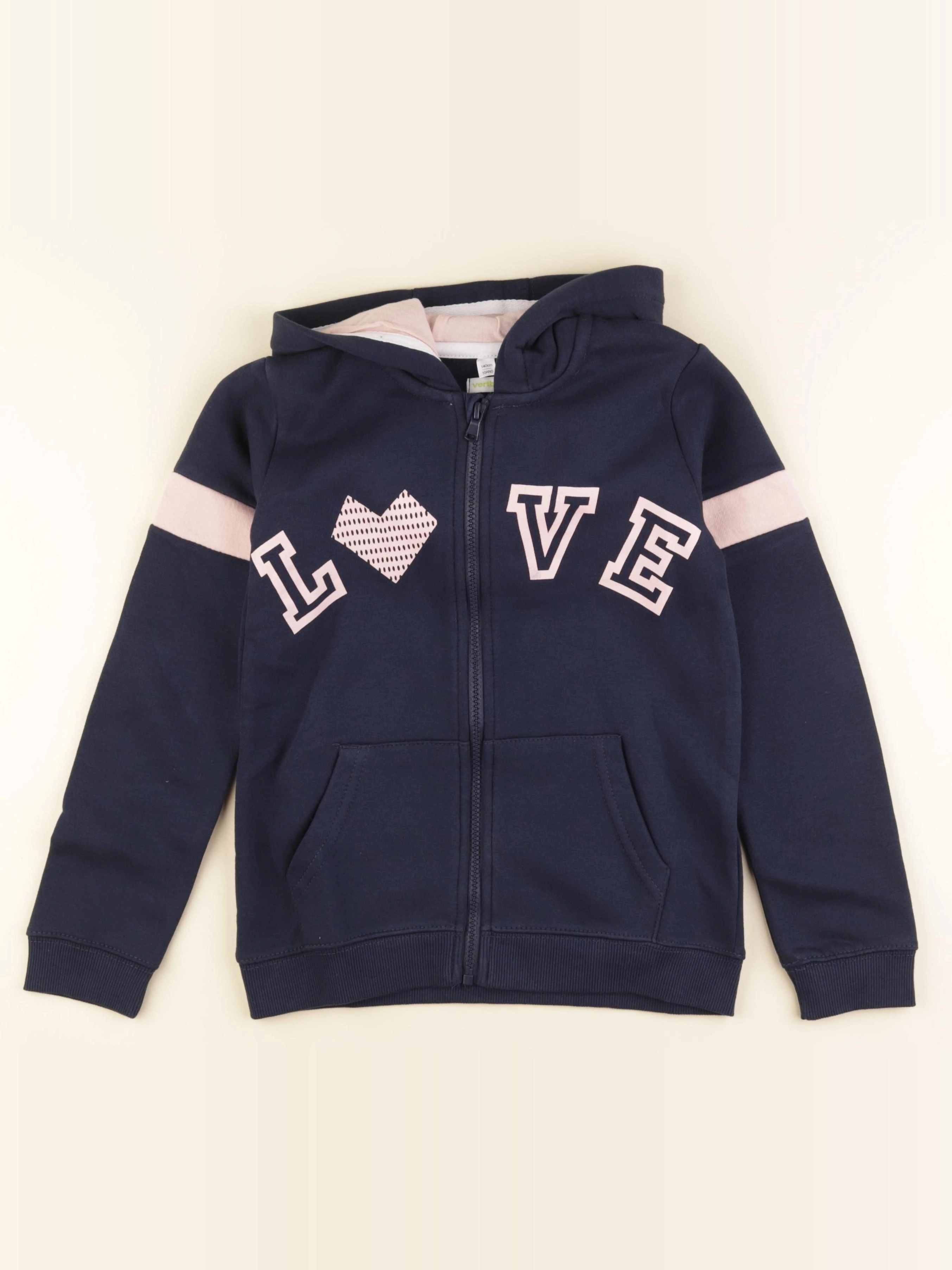 Vertbaudet - sweat bleu - 10 ans