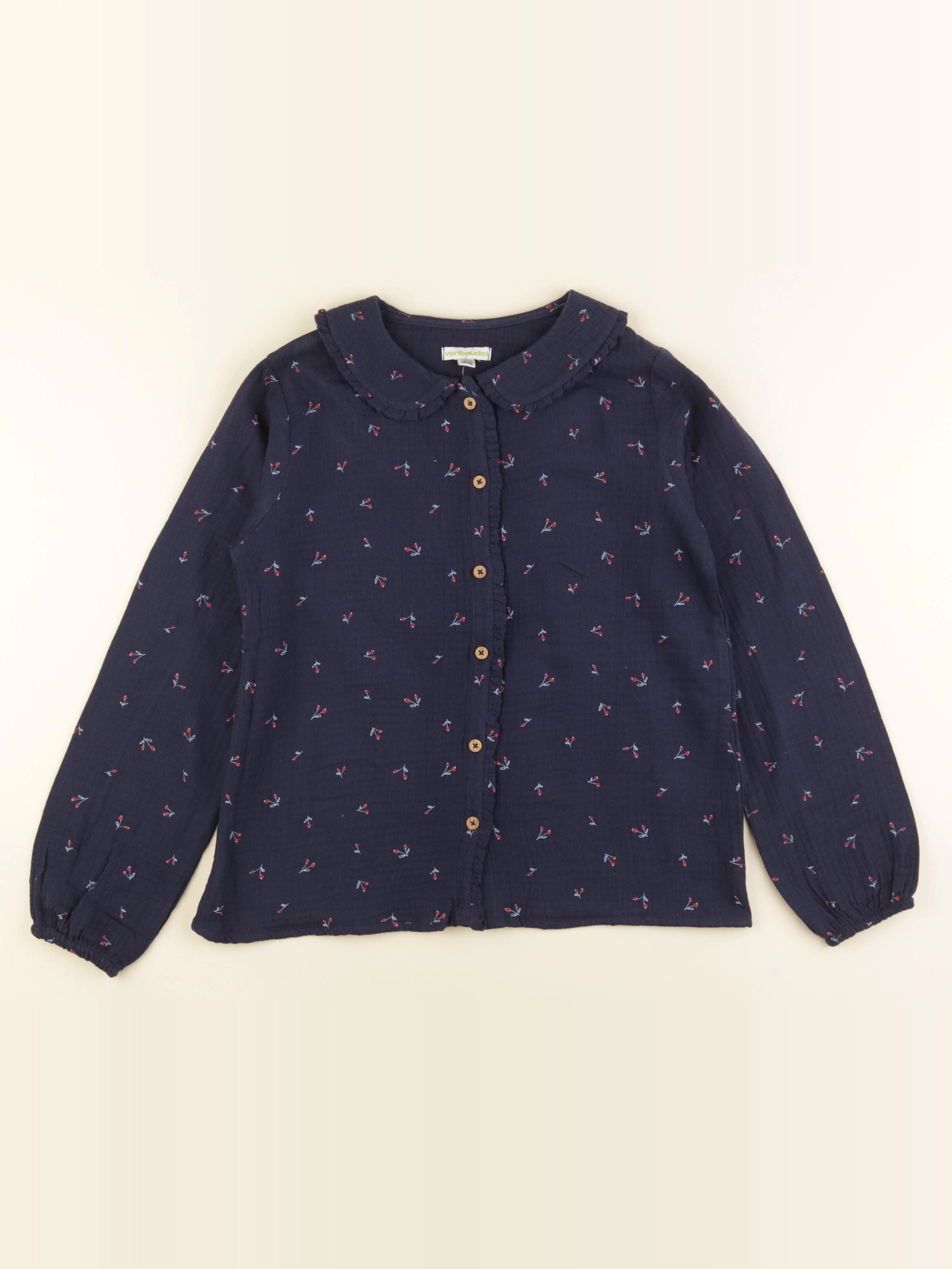 Vertbaudet - blouse bleu - 10 ans