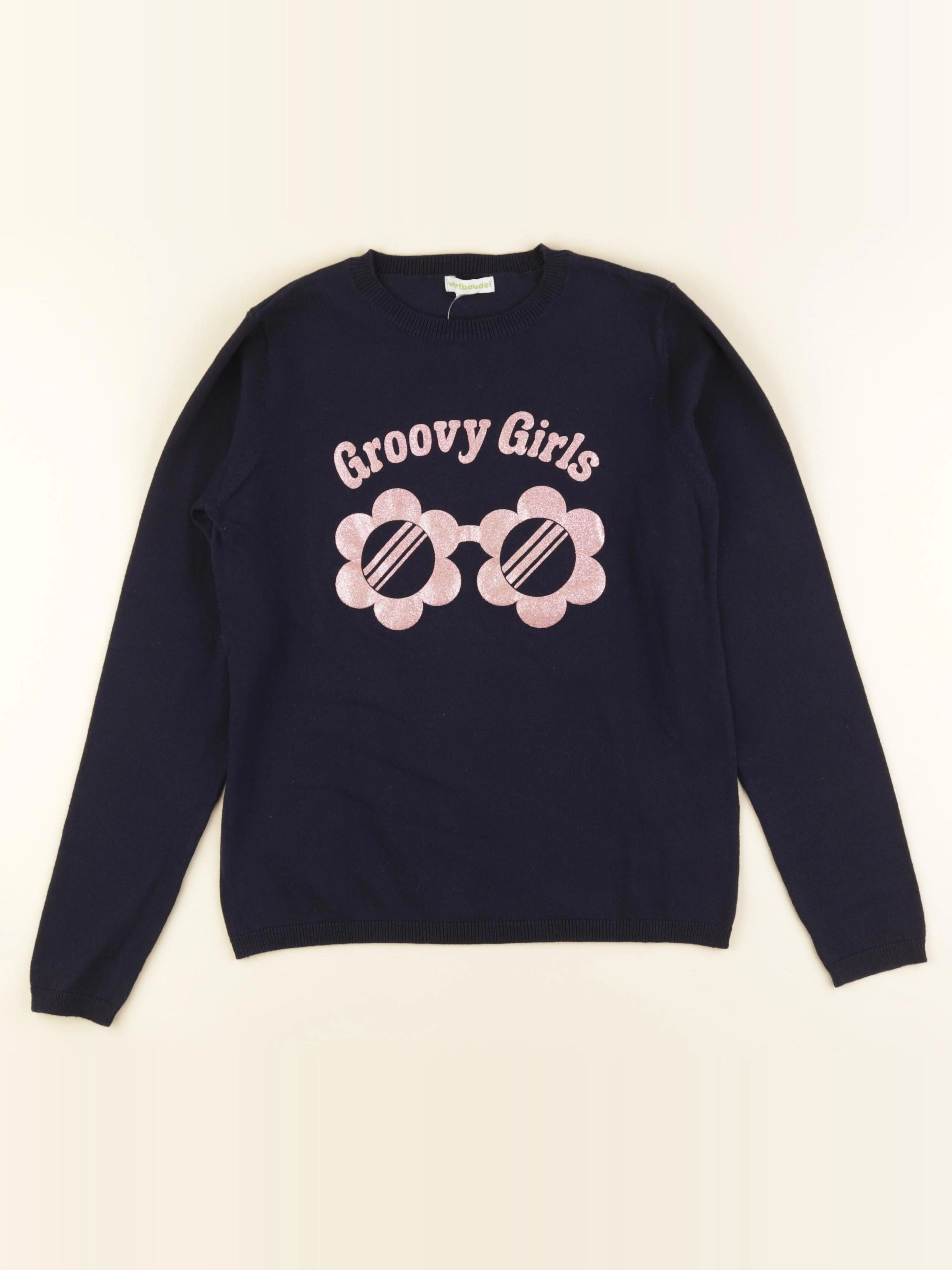 Vertbaudet - pull bleu - 10 ans