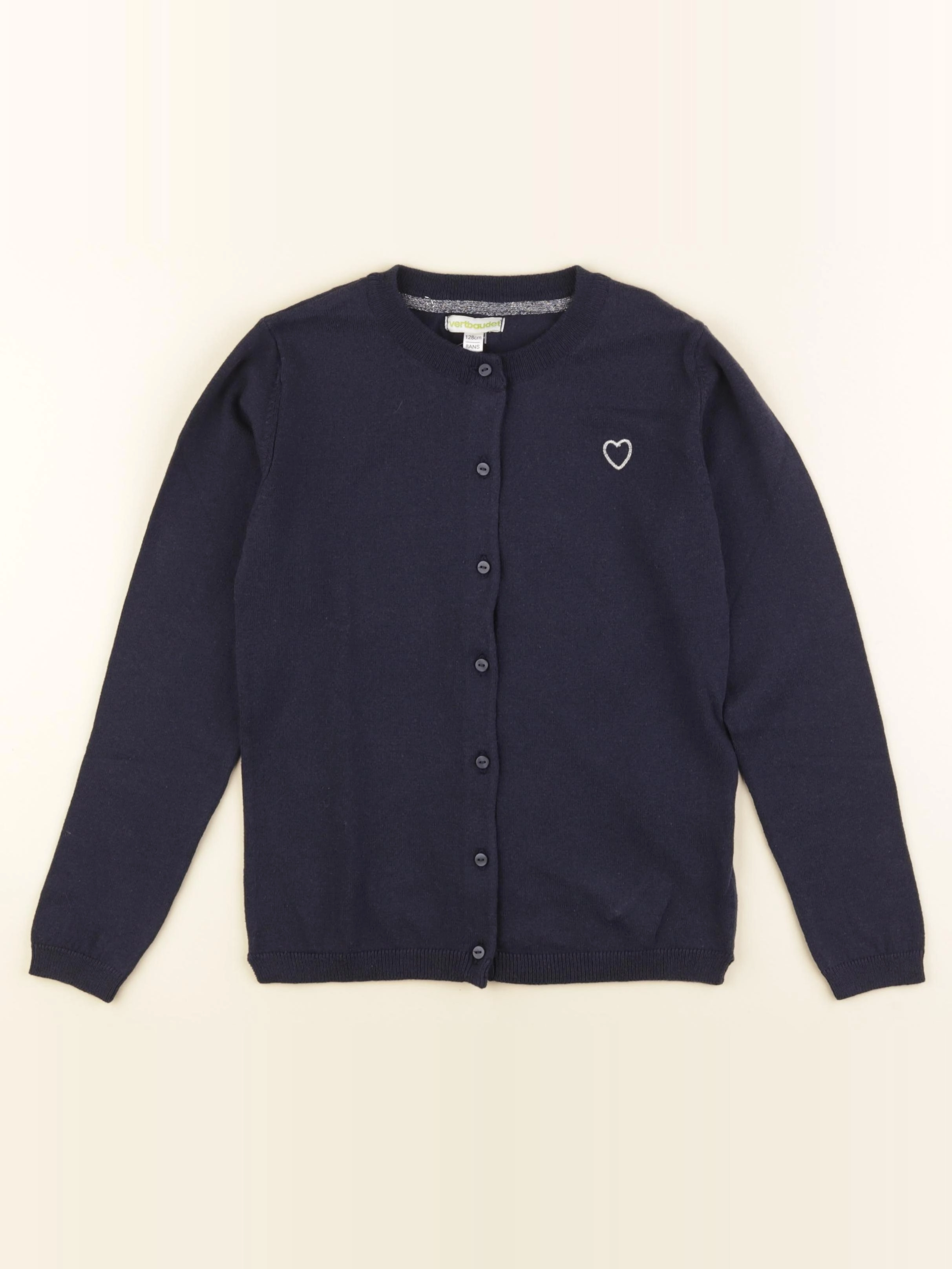 Vertbaudet - gilet bleu - 8 ans