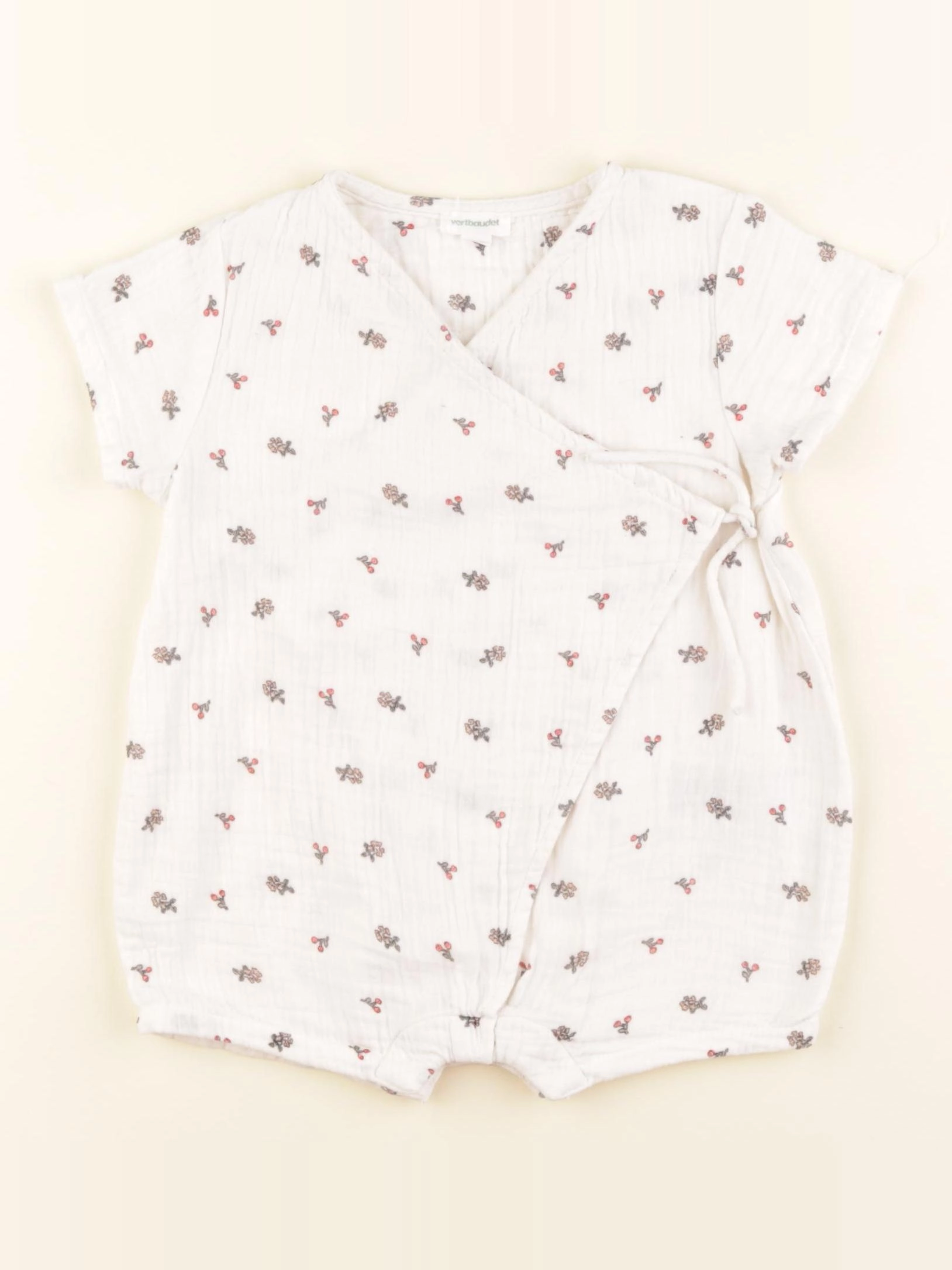 Vertbaudet - combinaison blanc - 12 mois