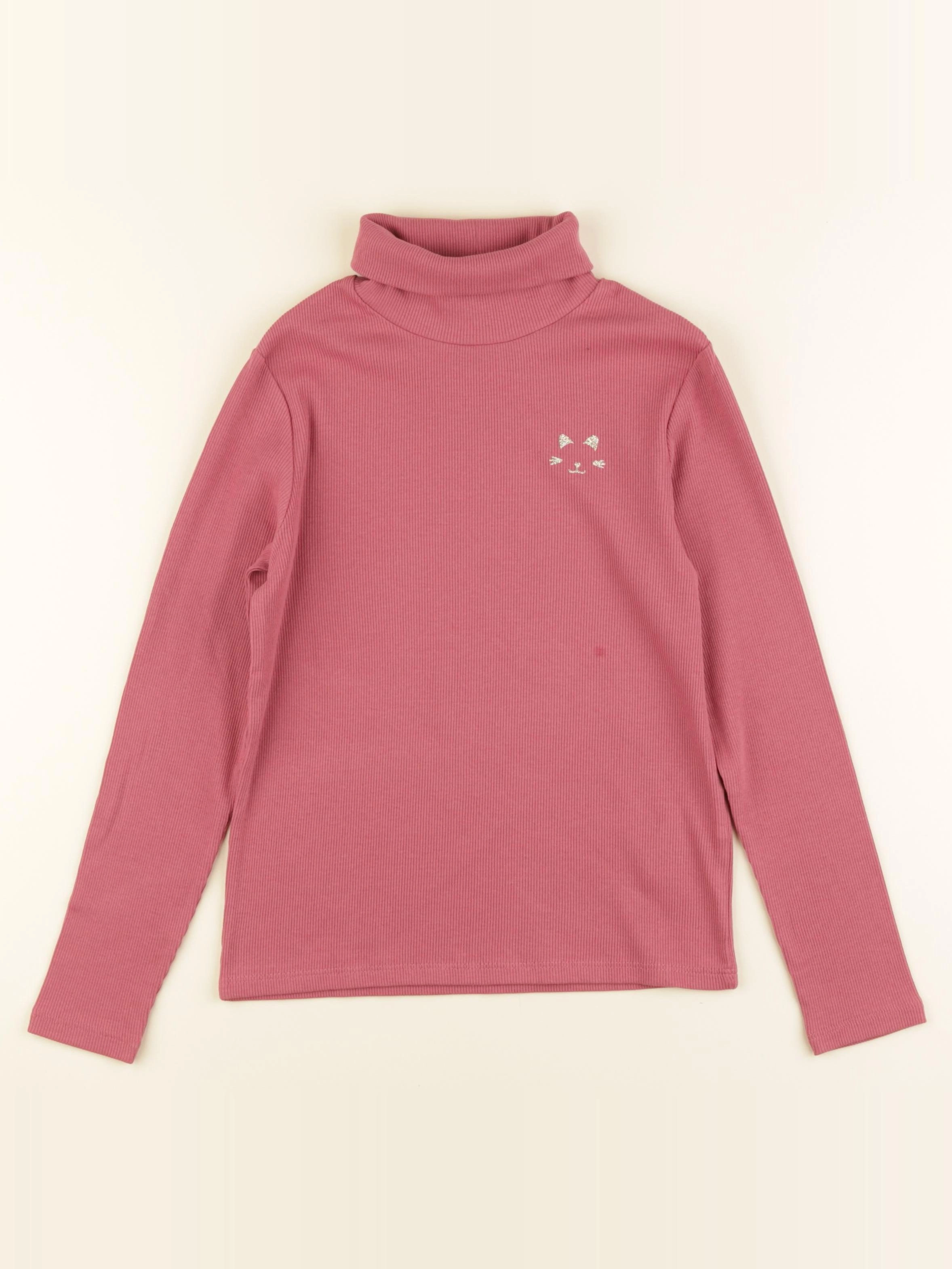 Vertbaudet - sous-pull rose - 8 ans