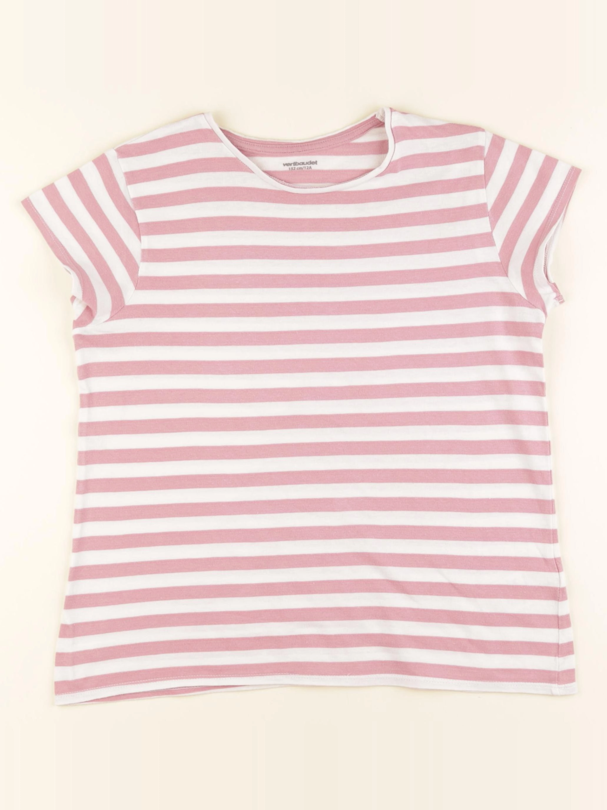 Vertbaudet - tee-shirt rose - 12 ans