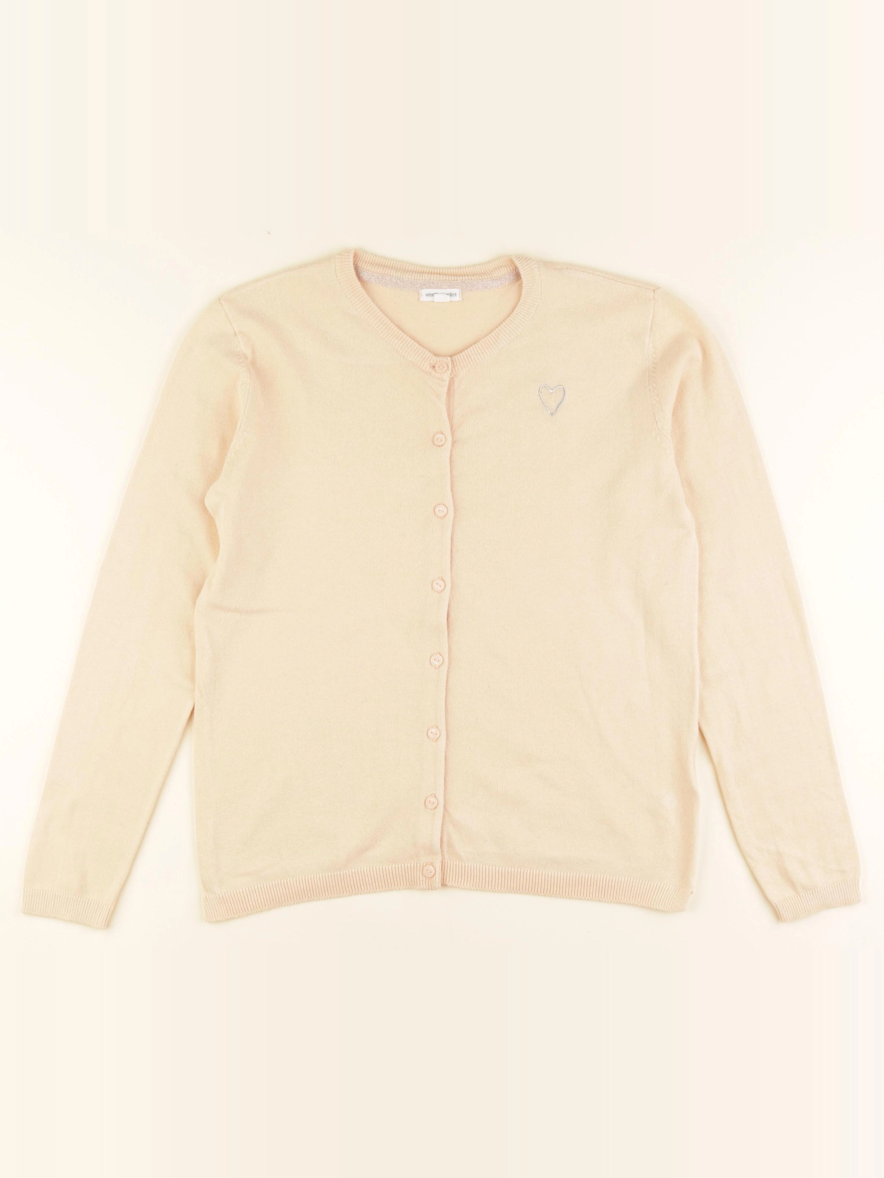 Vertbaudet - gilet orange - 12 ans